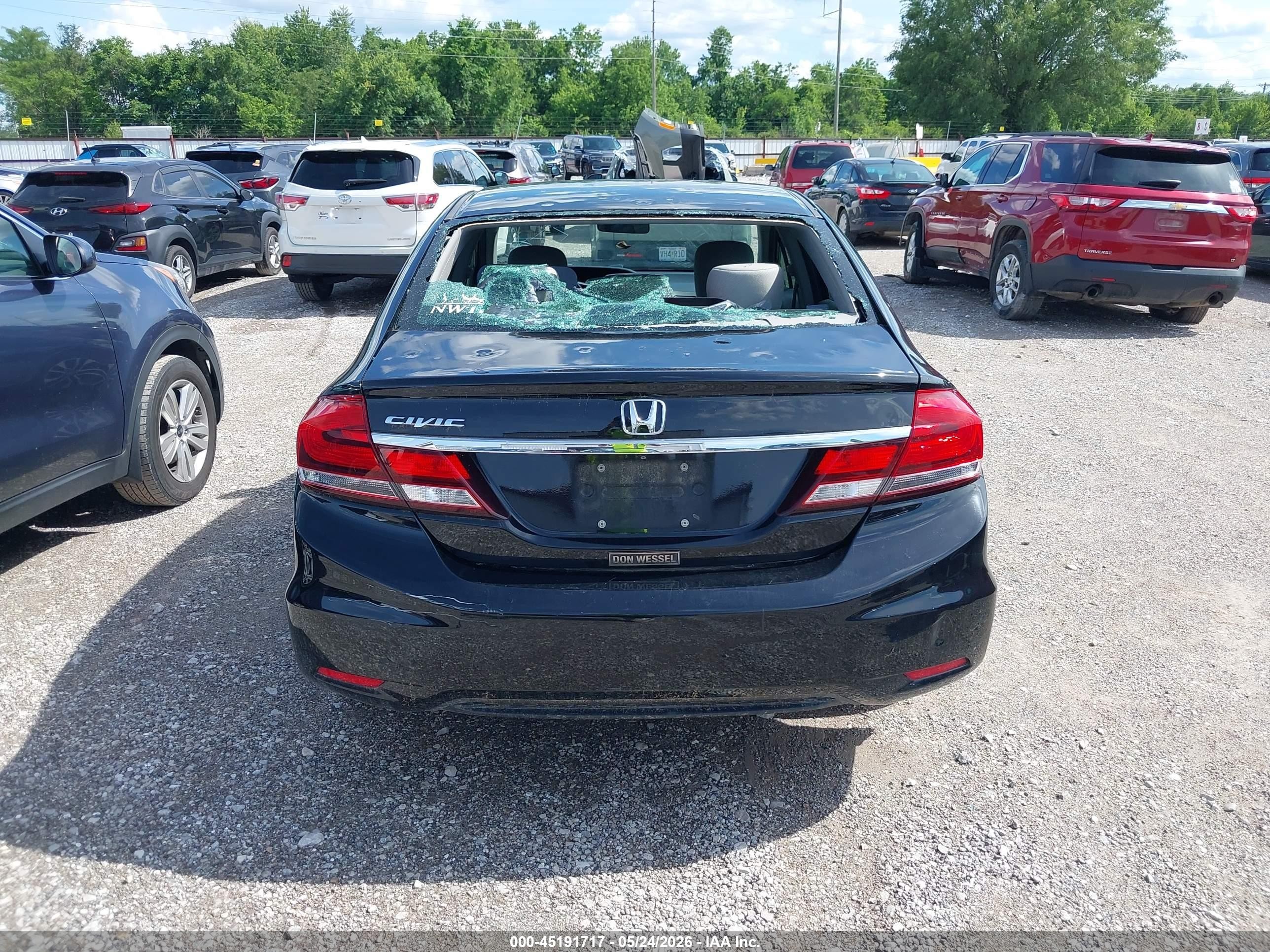 2013 Honda Civic Ex Black vin: 19XFB2F82DE026917