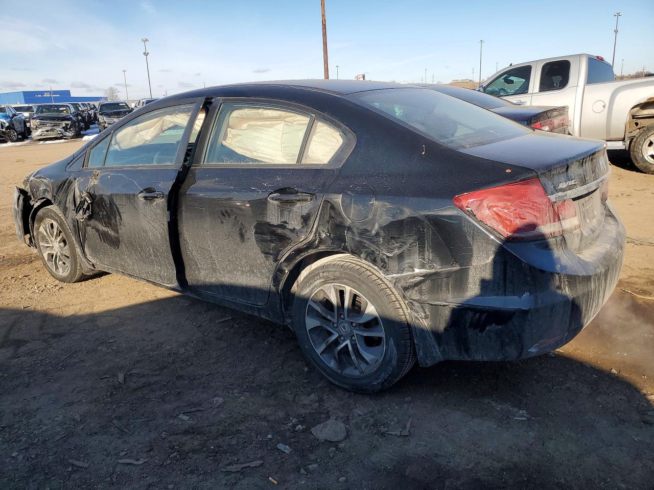 2013 Honda Civic Ex Black vin: 19XFB2F82DE028246