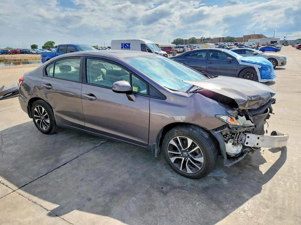 2013 Honda Civic Ex Gray vin: 19XFB2F82DE032183