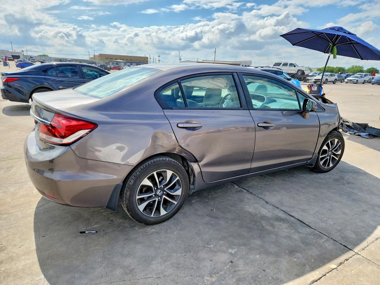 2013 Honda Civic Ex Gray vin: 19XFB2F82DE032183