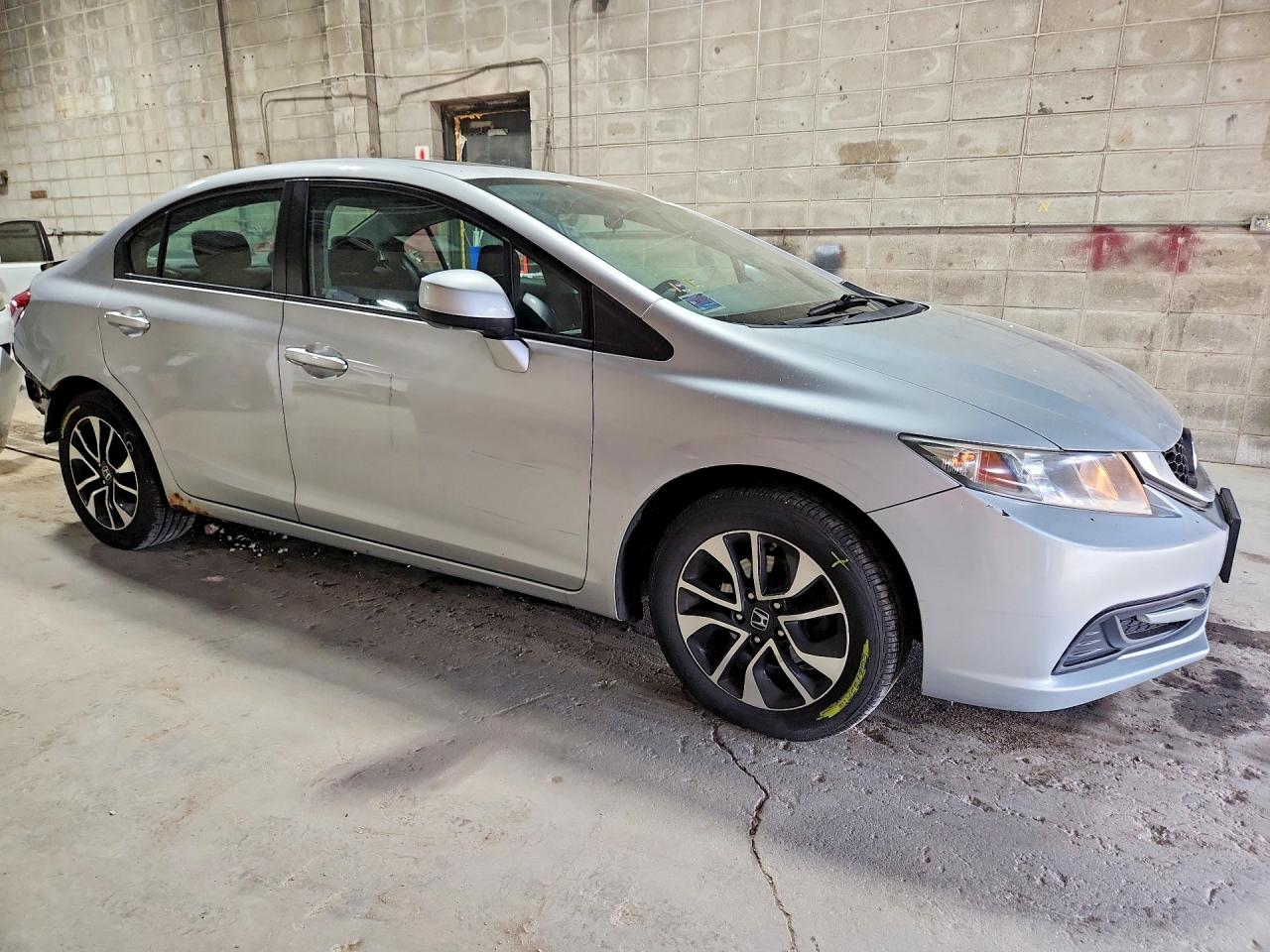 2013 Honda Civic Ex Silver vin: 19XFB2F82DE067998