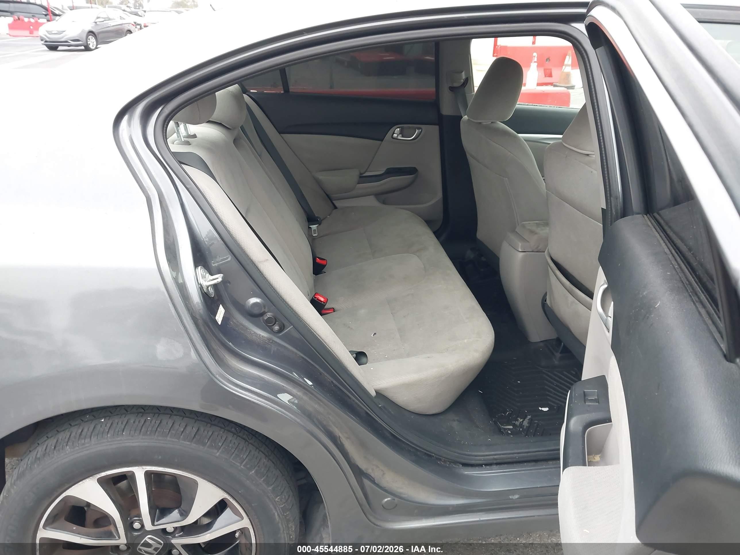 2013 Honda Civic Ex Gray vin: 19XFB2F82DE202381