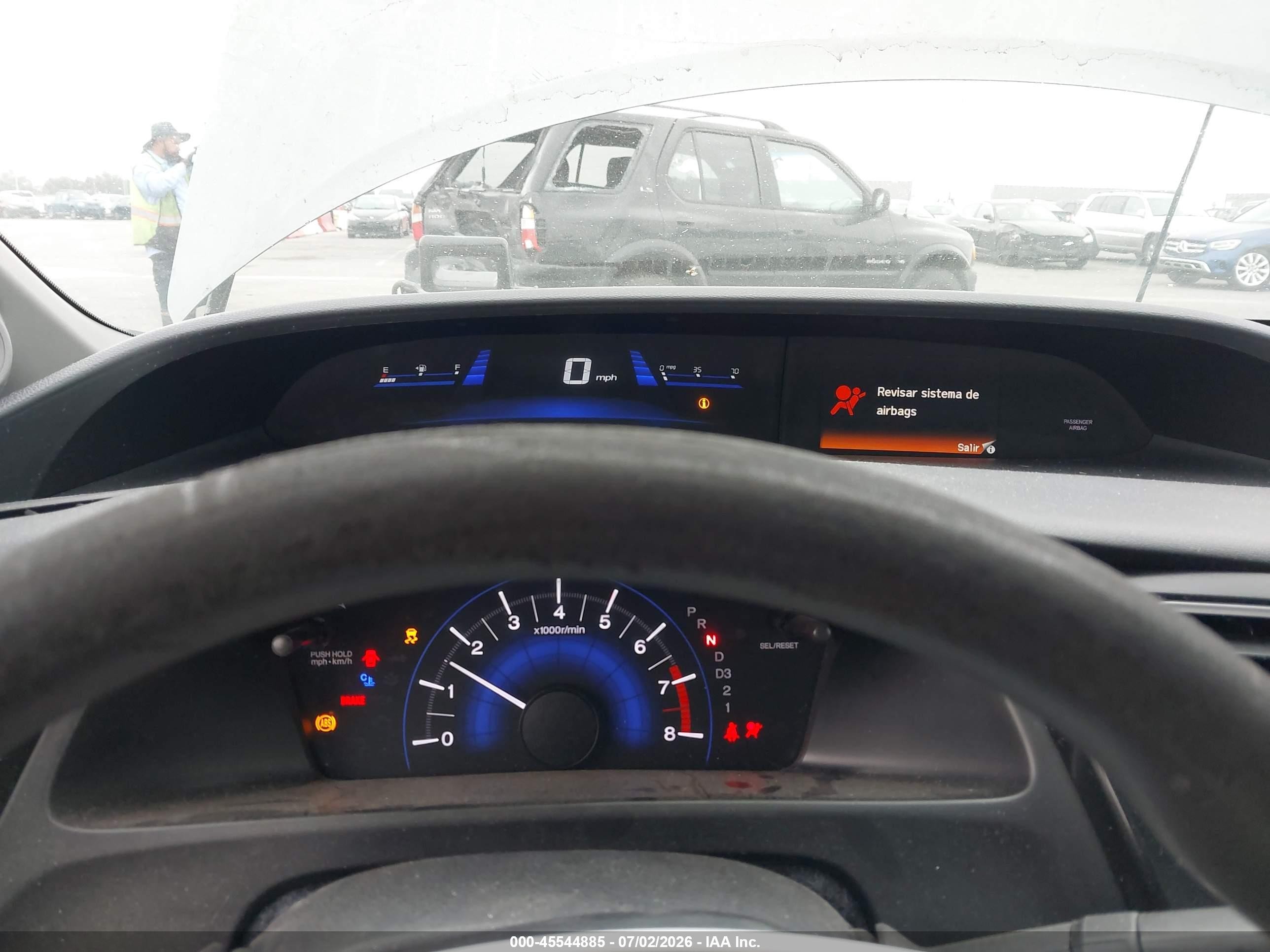 2013 Honda Civic Ex Gray vin: 19XFB2F82DE202381