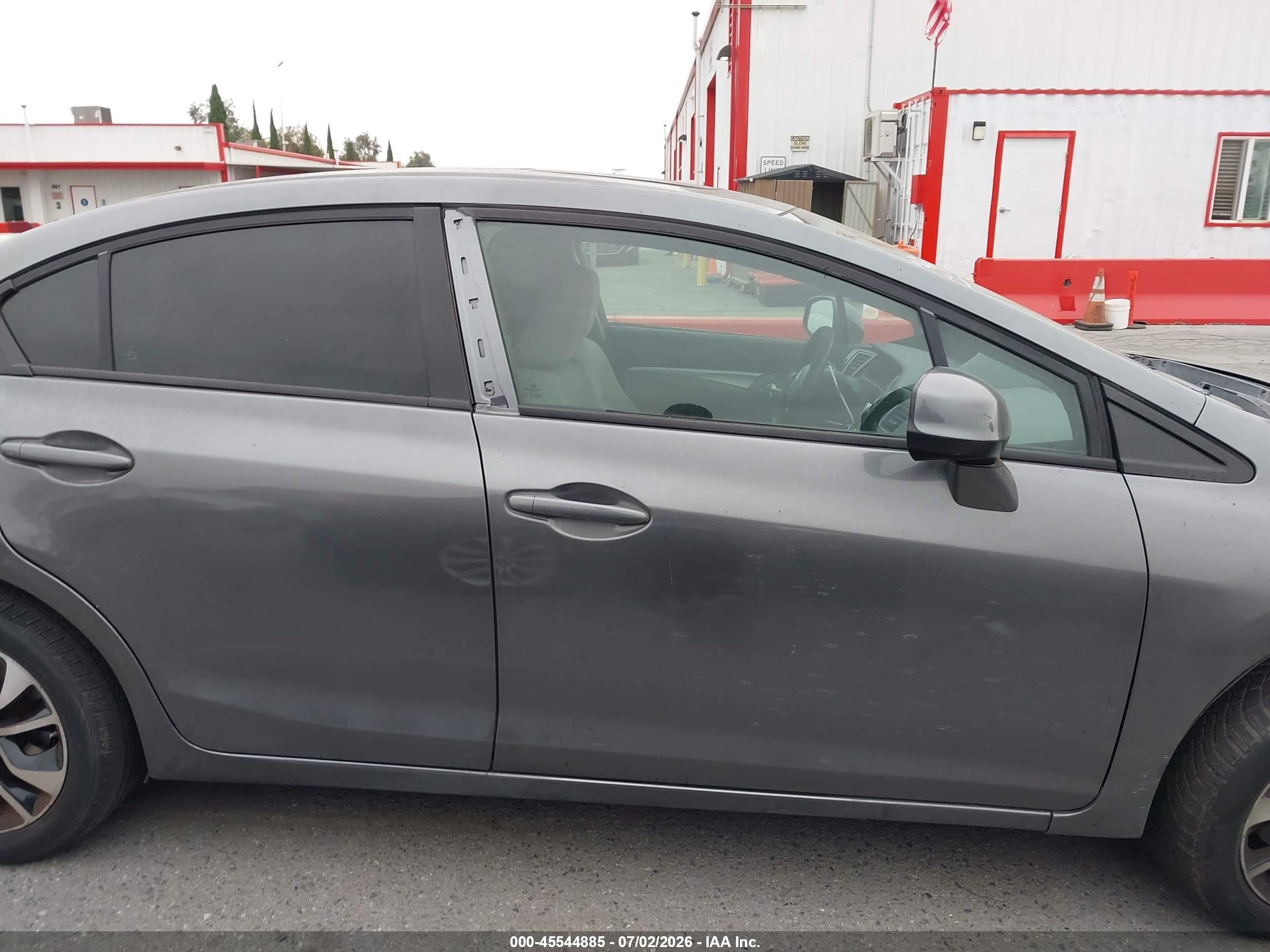 2013 Honda Civic Ex Gray vin: 19XFB2F82DE202381