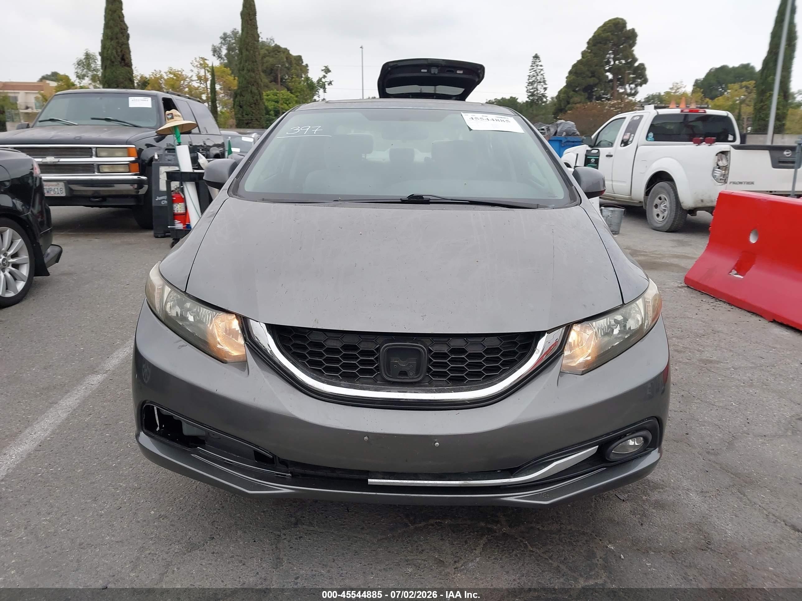 2013 Honda Civic Ex Gray vin: 19XFB2F82DE202381