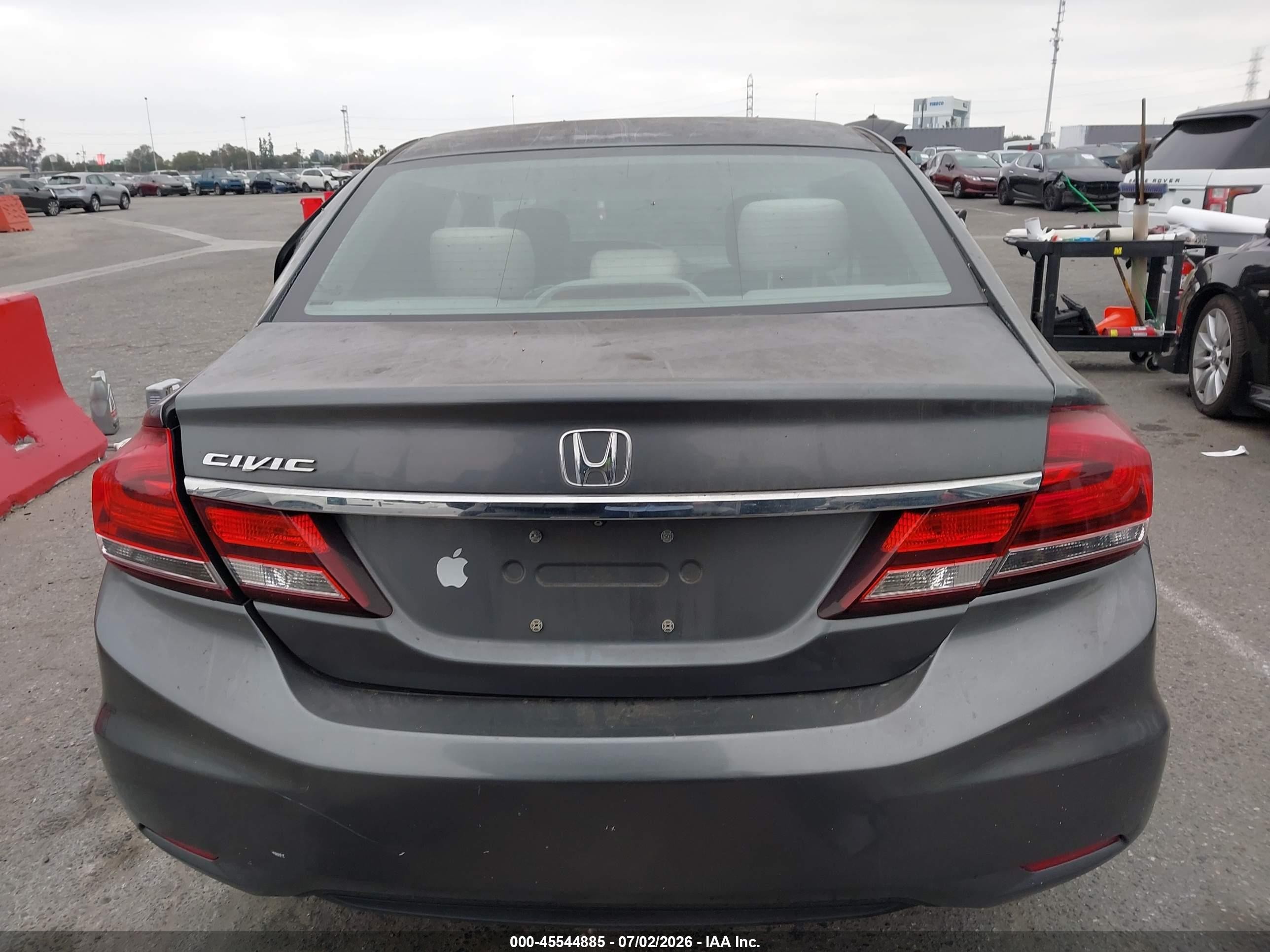 2013 Honda Civic Ex Gray vin: 19XFB2F82DE202381