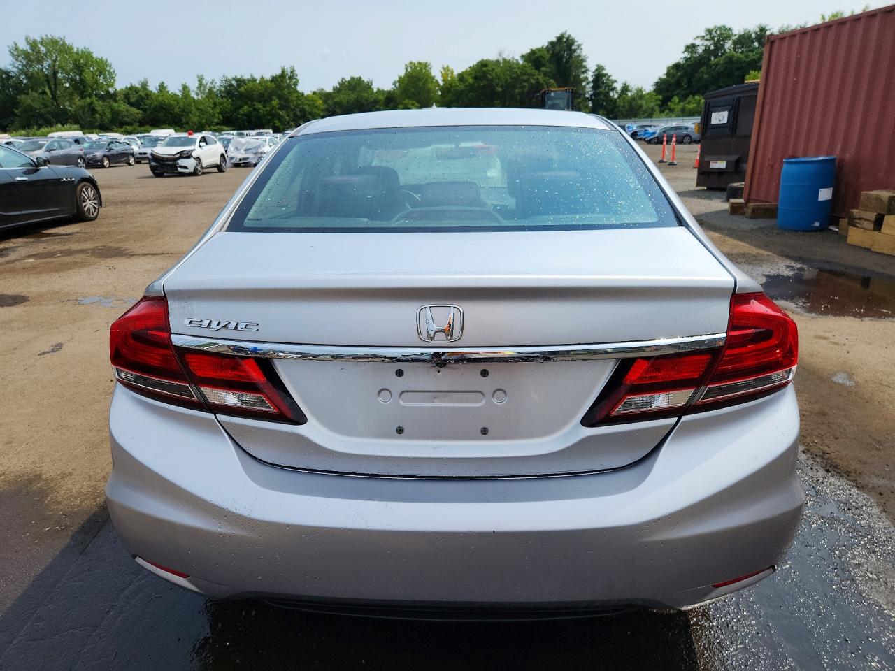 2013 Honda Civic Ex Silver vin: 19XFB2F82DE212912