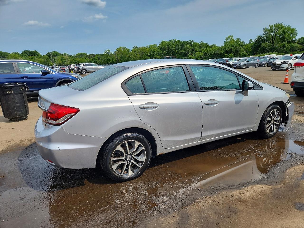 2013 Honda Civic Ex Silver vin: 19XFB2F82DE212912