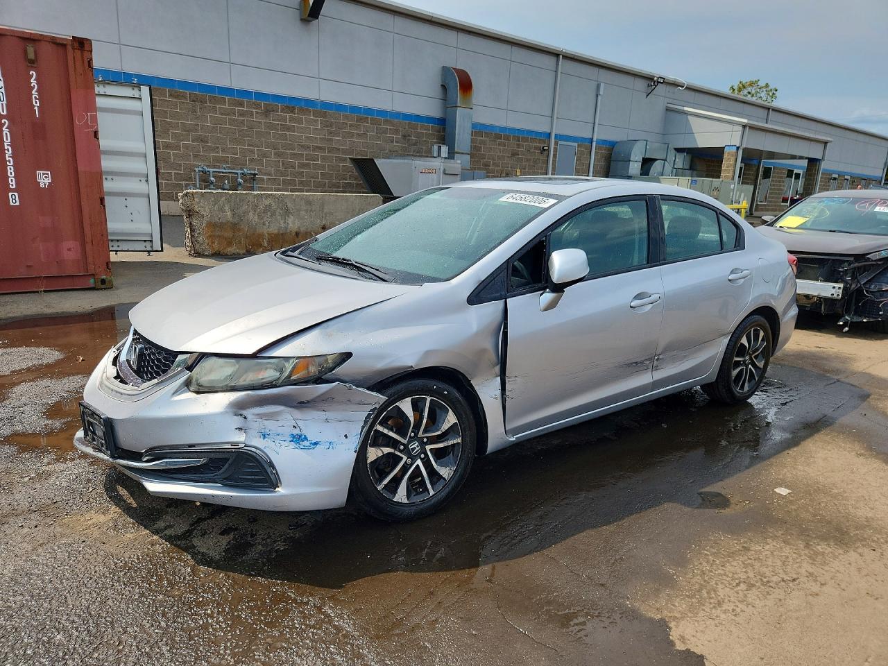 2013 Honda Civic Ex Silver vin: 19XFB2F82DE212912