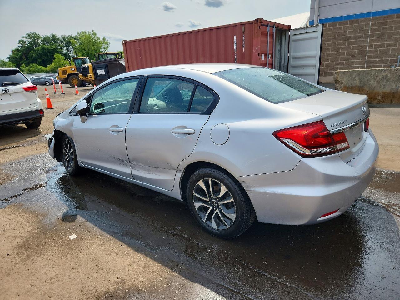2013 Honda Civic Ex Silver vin: 19XFB2F82DE212912