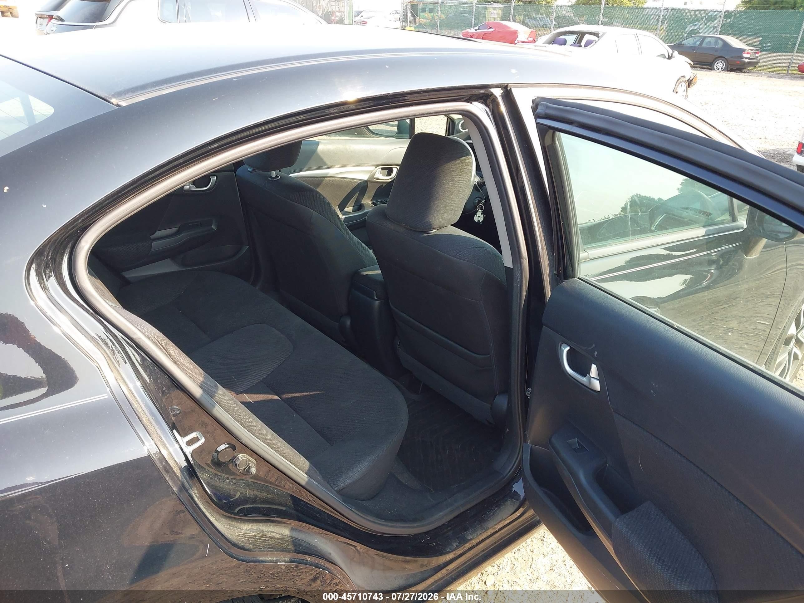 2013 Honda Civic Ex Черный vin: 19XFB2F82DE235672