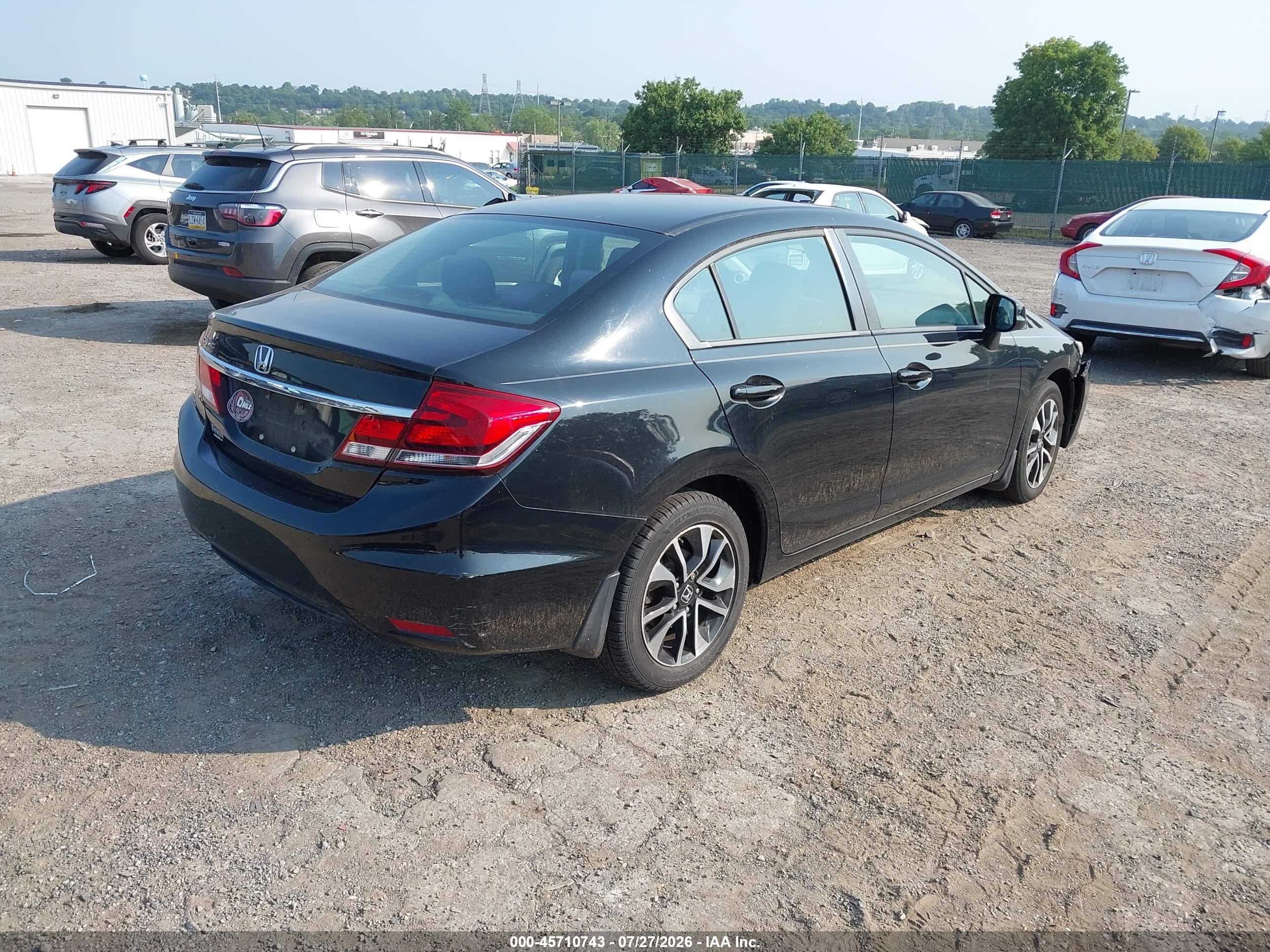 2013 Honda Civic Ex Черный vin: 19XFB2F82DE235672