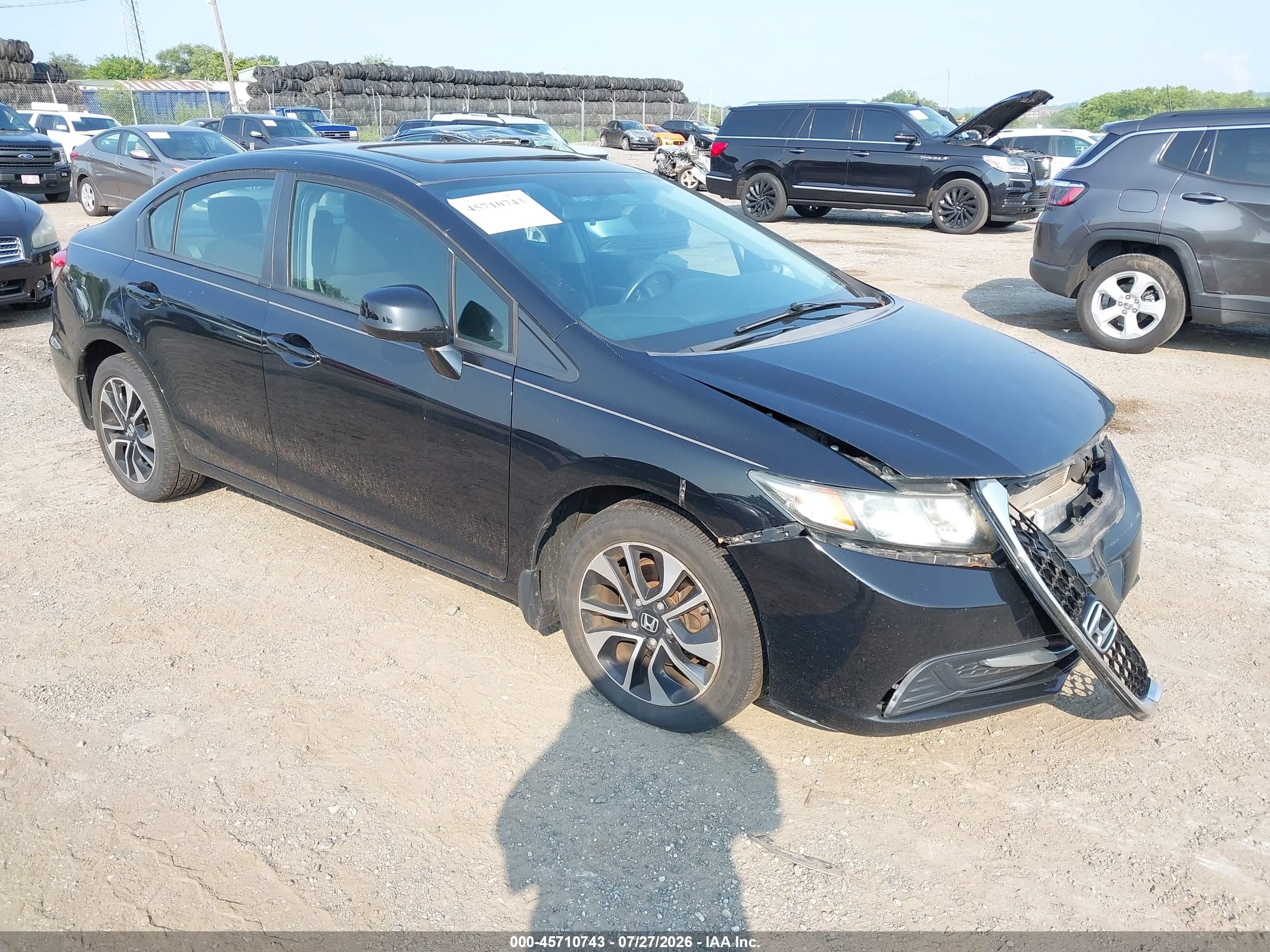 2013 Honda Civic Ex Black vin: 19XFB2F82DE235672