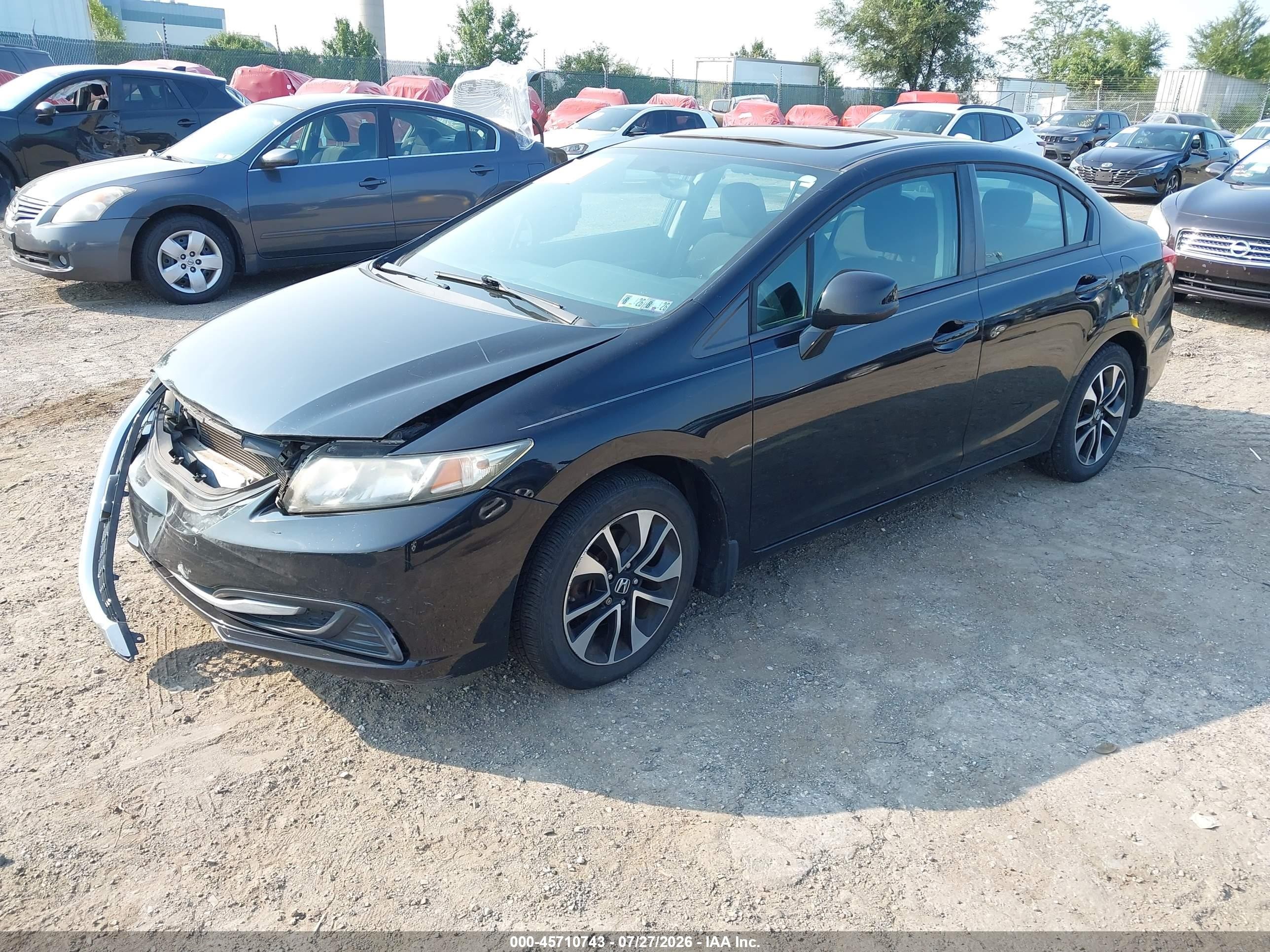 2013 Honda Civic Ex Черный vin: 19XFB2F82DE235672