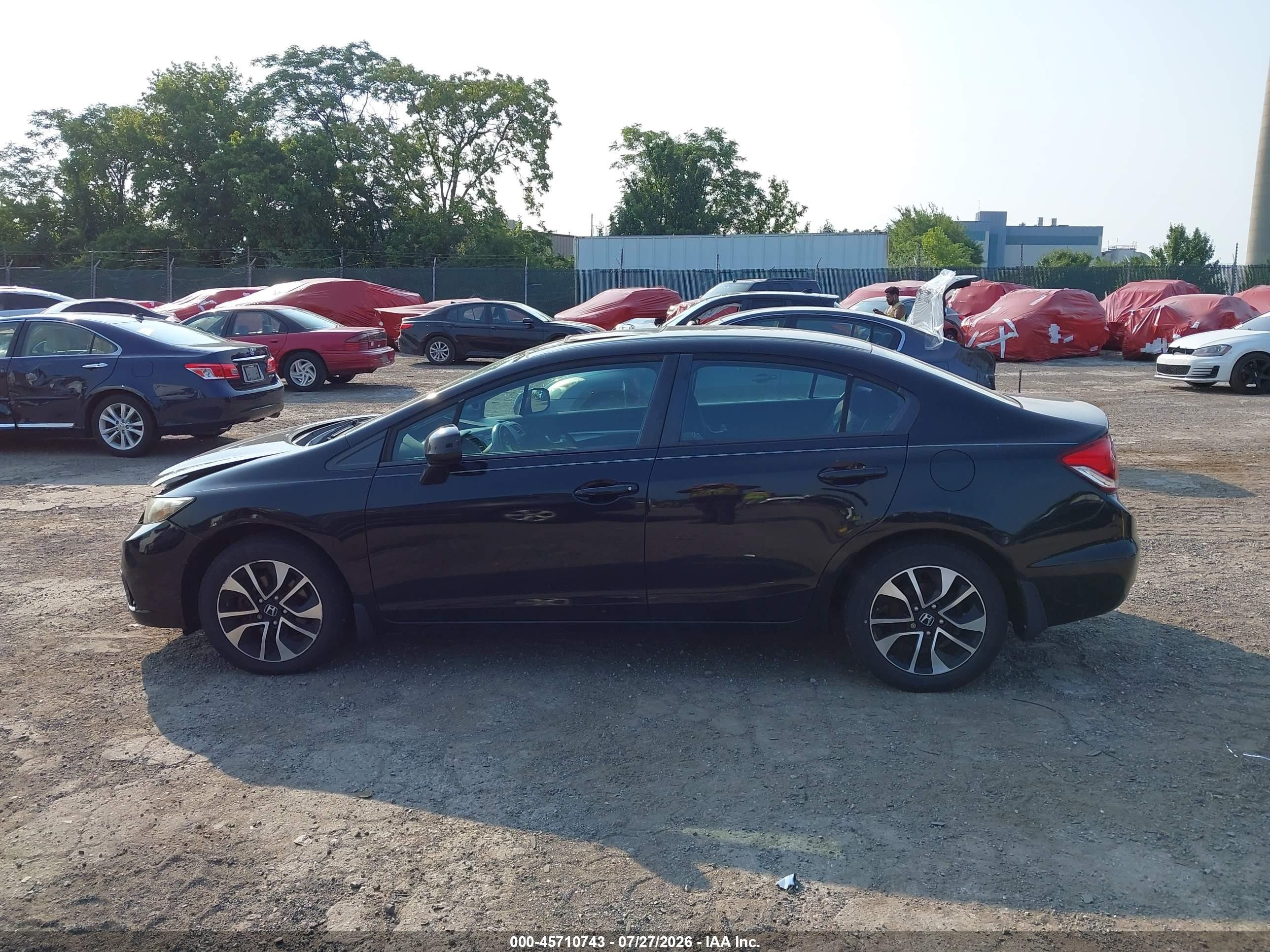 2013 Honda Civic Ex Черный vin: 19XFB2F82DE235672