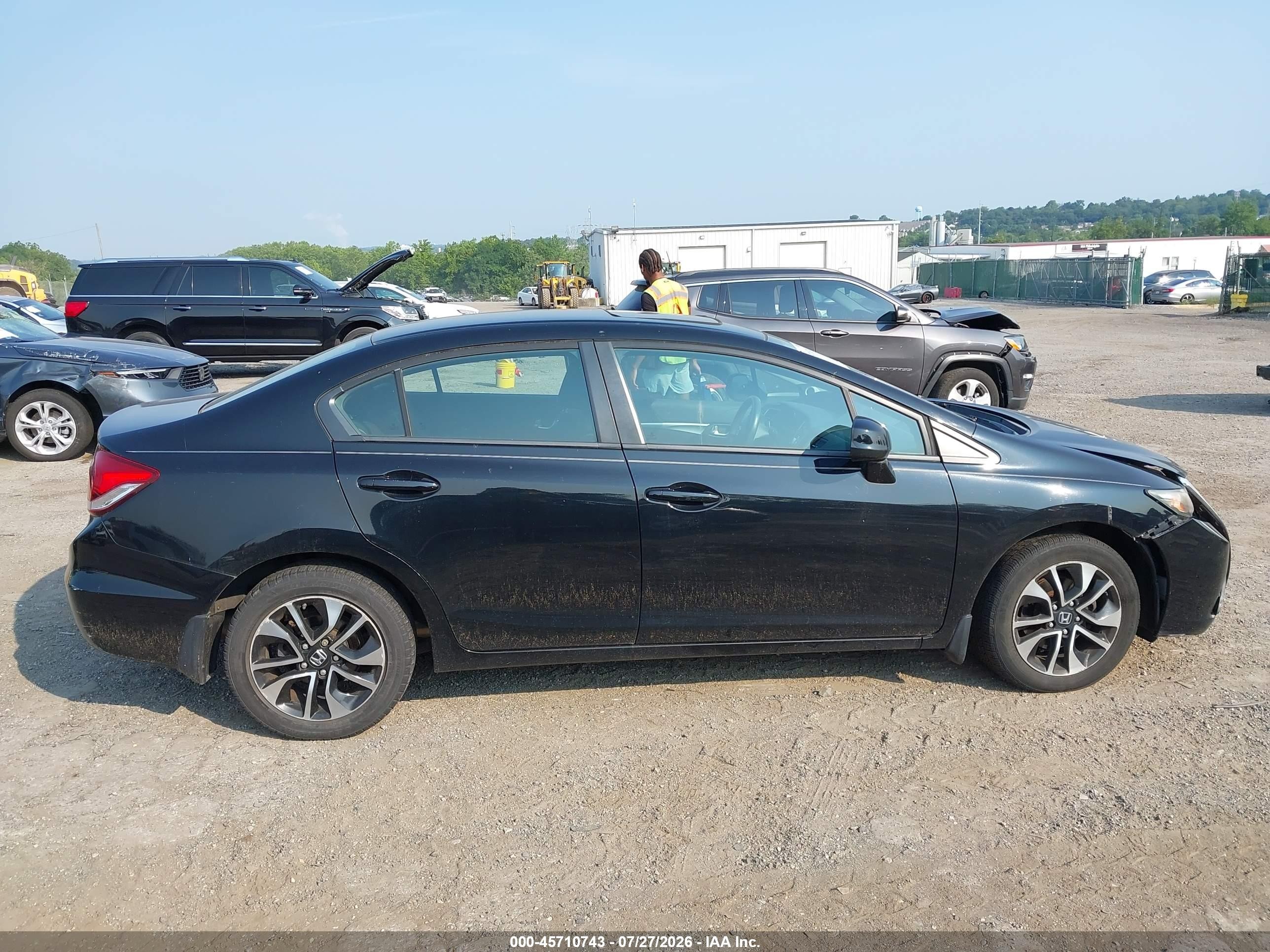 2013 Honda Civic Ex Черный vin: 19XFB2F82DE235672