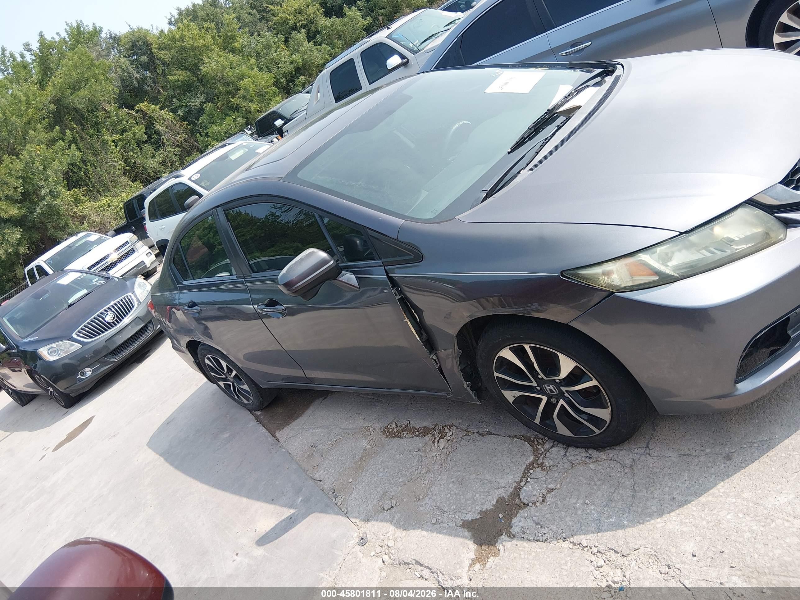 2014 Honda Civic Ex Gray vin: 19XFB2F82EE019032