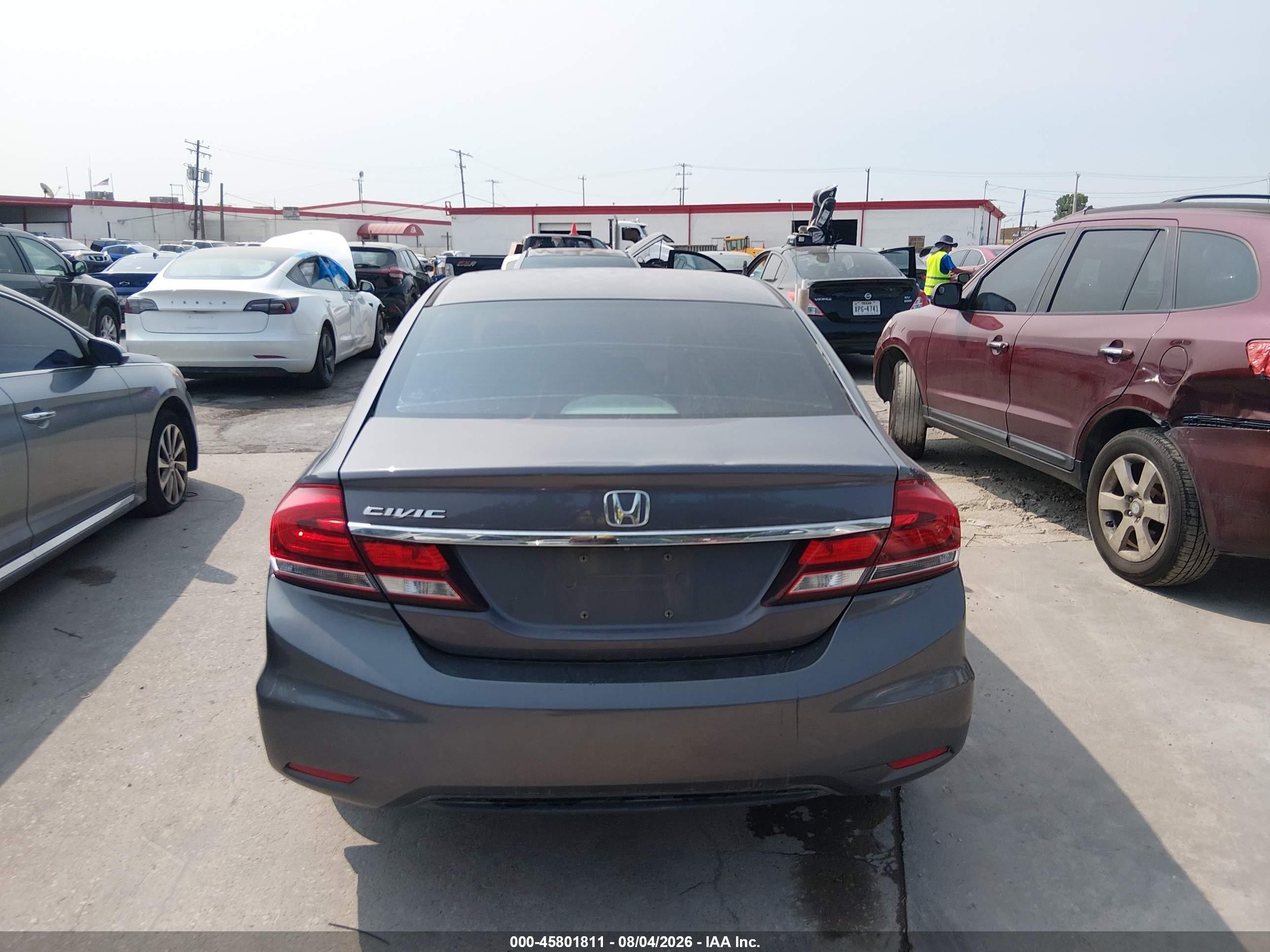 2014 Honda Civic Ex Gray vin: 19XFB2F82EE019032