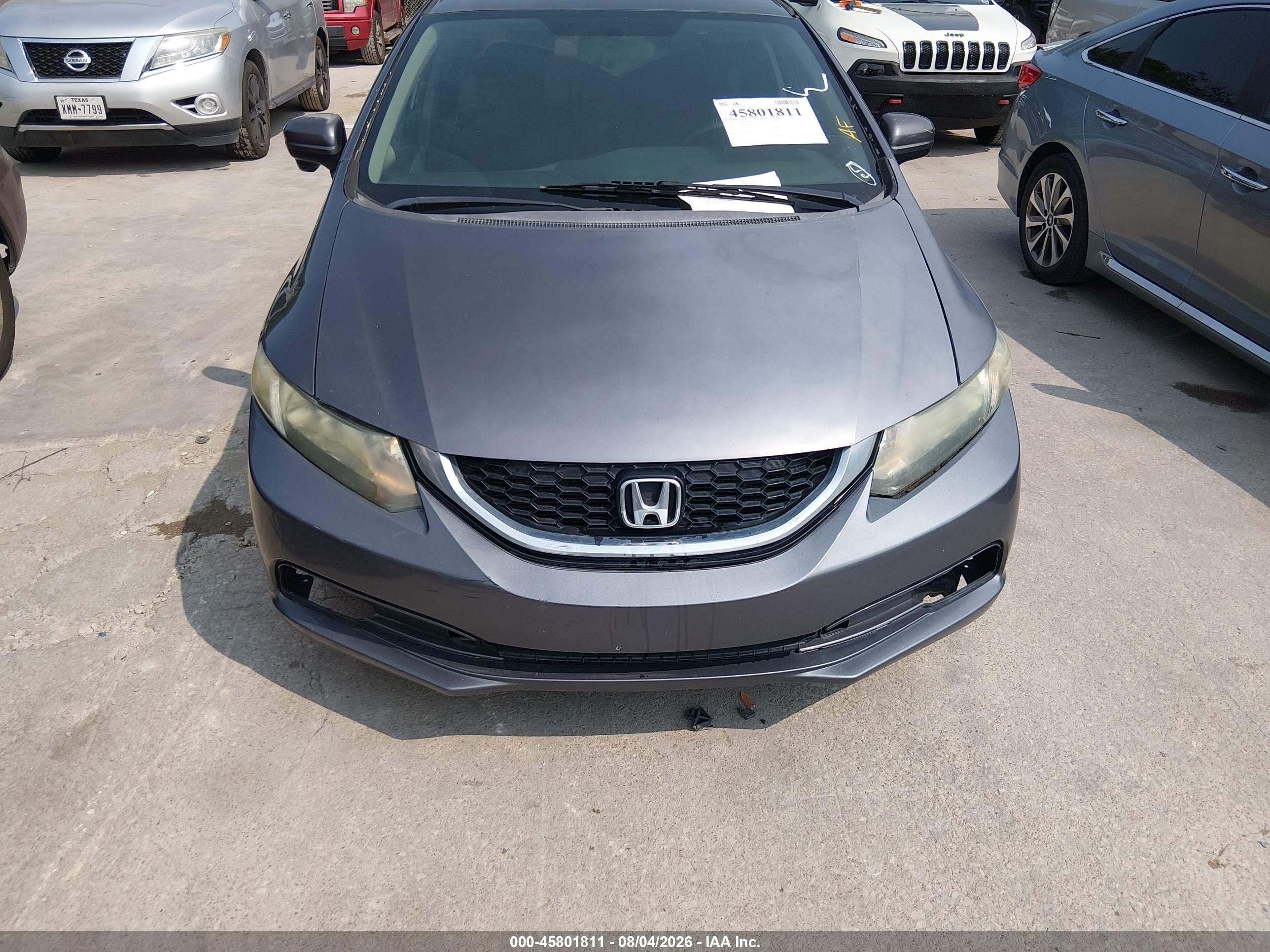 2014 Honda Civic Ex Gray vin: 19XFB2F82EE019032