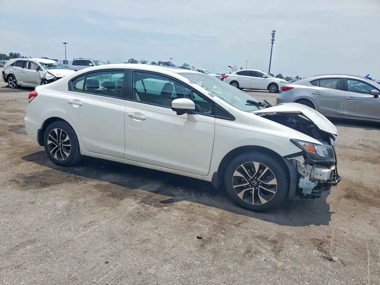 2014 Honda Civic Ex White vin: 19XFB2F82EE063290