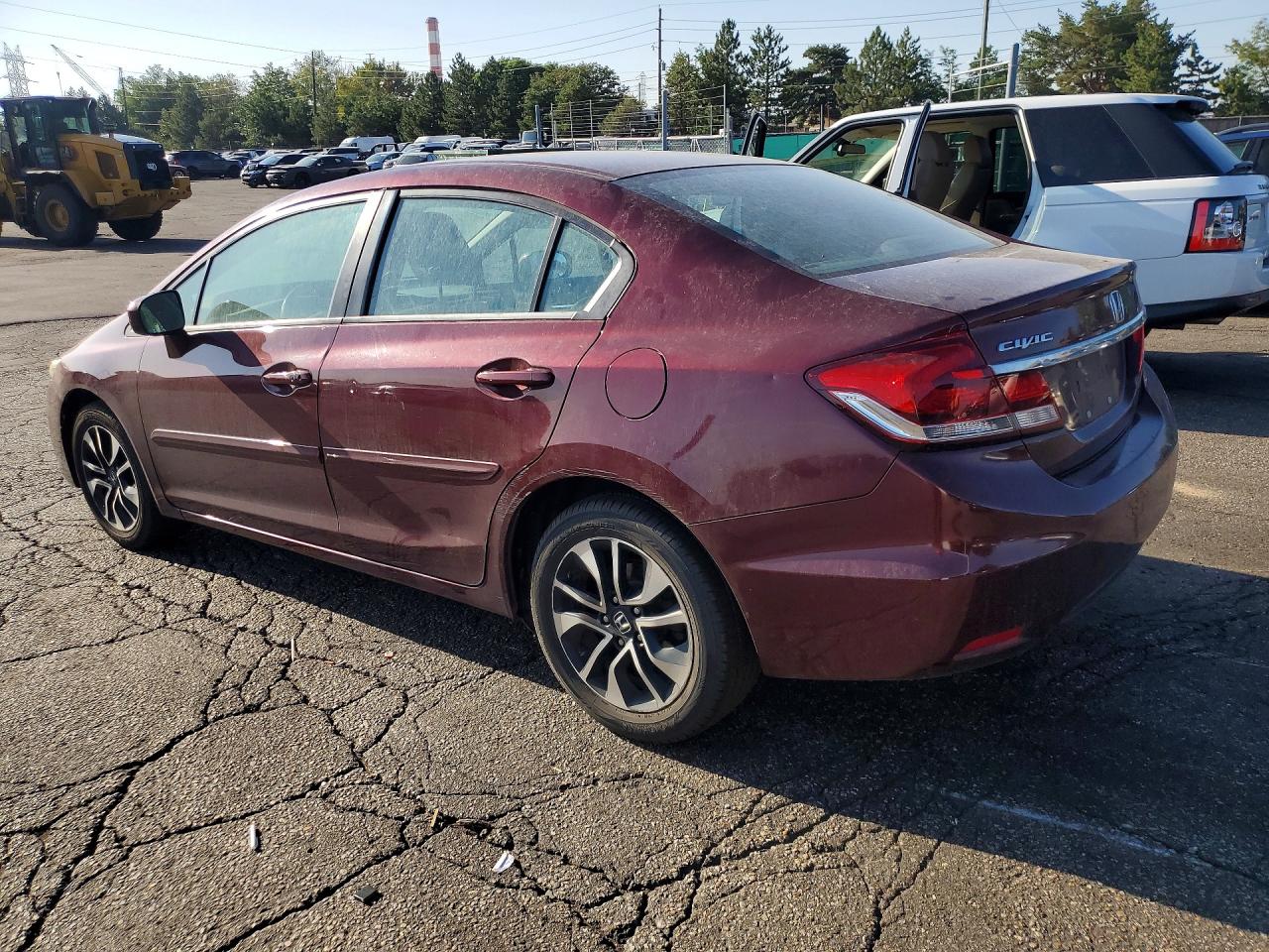 2014 Honda Civic Ex Burgundy vin: 19XFB2F82EE072409