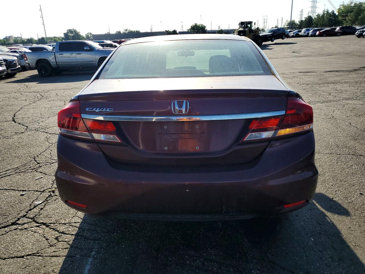 2014 Honda Civic Ex Burgundy vin: 19XFB2F82EE072409