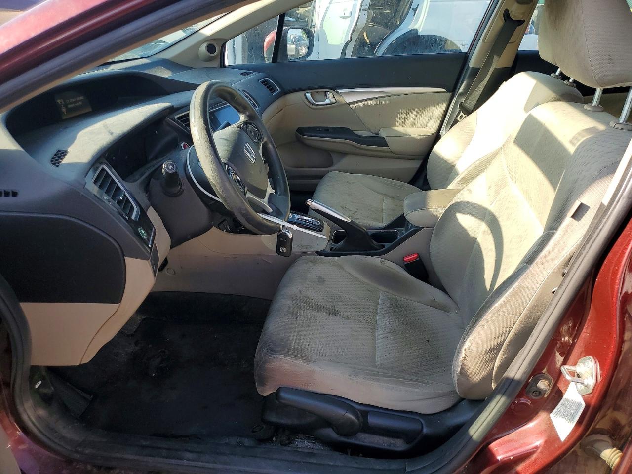 2014 Honda Civic Ex Burgundy vin: 19XFB2F82EE072409