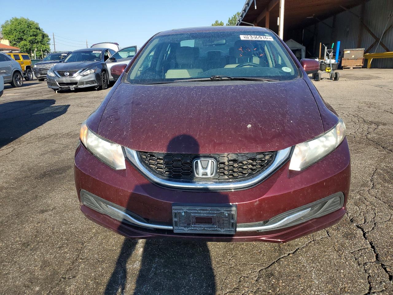 2014 Honda Civic Ex Burgundy vin: 19XFB2F82EE072409