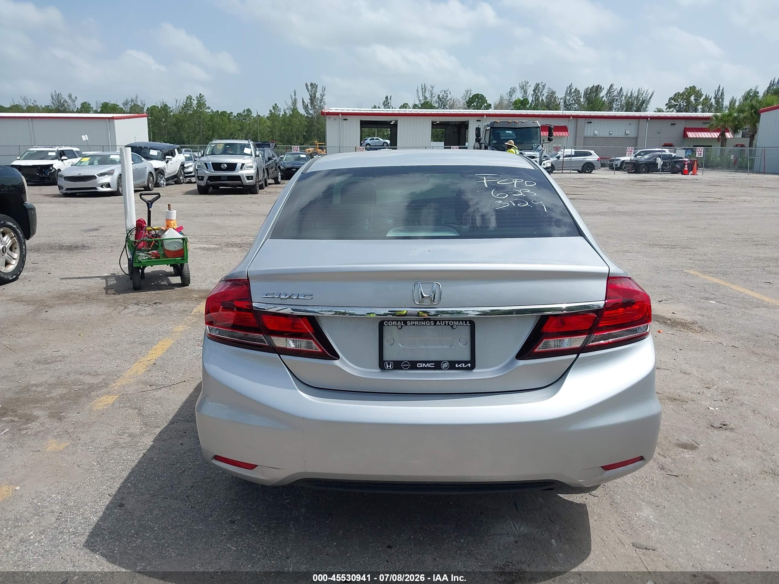 2014 Honda Civic Ex Серебряный vin: 19XFB2F82EE073124