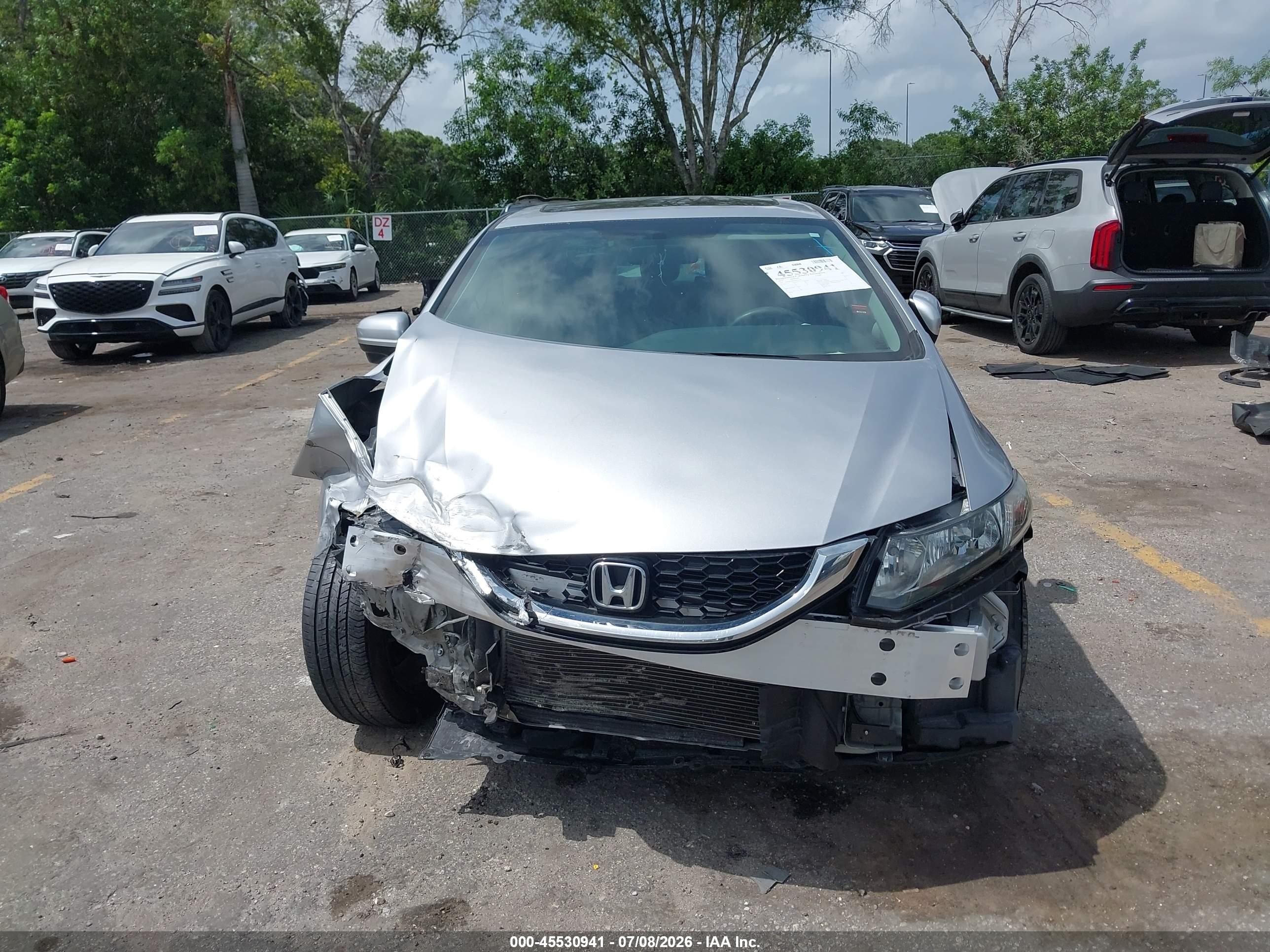 2014 Honda Civic Ex Серебряный vin: 19XFB2F82EE073124