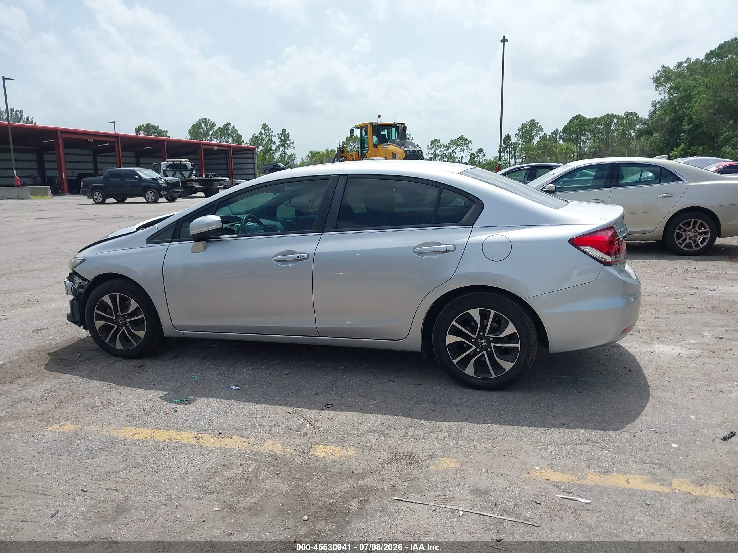 2014 Honda Civic Ex Серебряный vin: 19XFB2F82EE073124