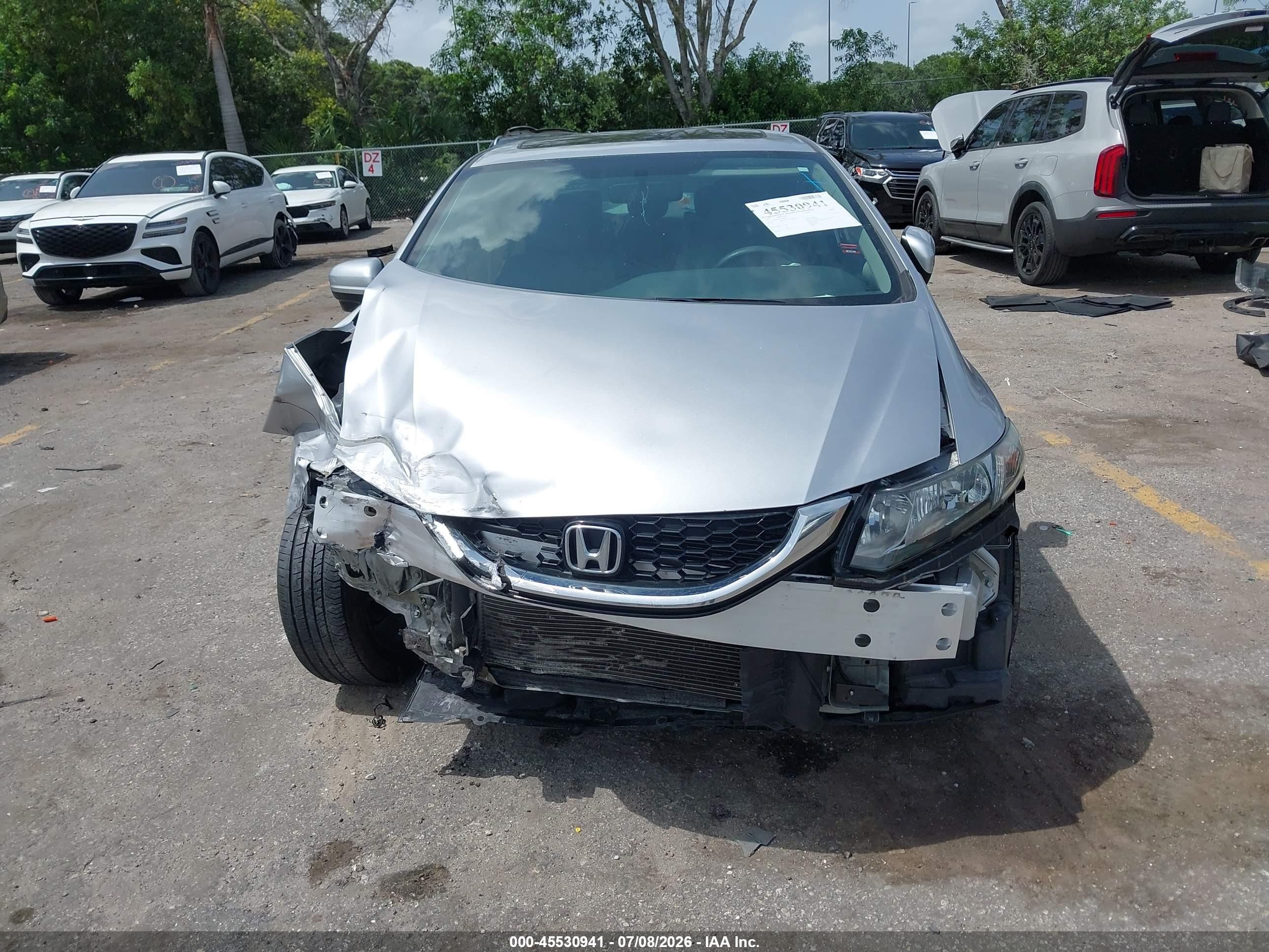 2014 Honda Civic Ex Серебряный vin: 19XFB2F82EE073124