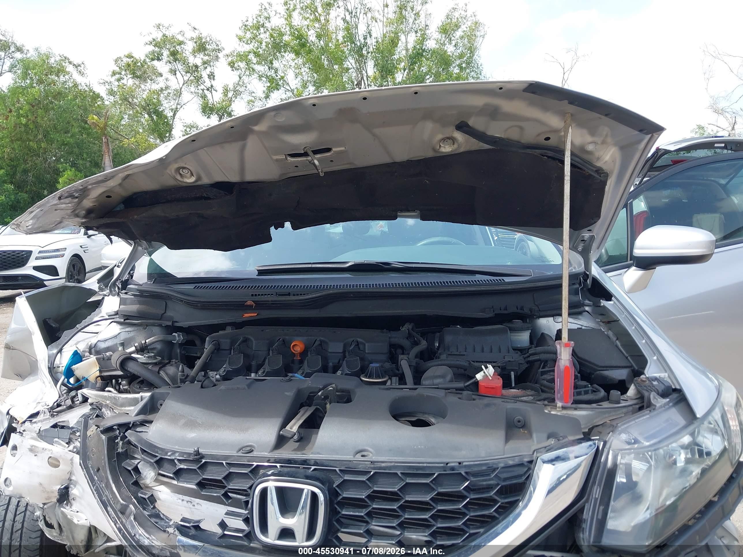 2014 Honda Civic Ex Серебряный vin: 19XFB2F82EE073124
