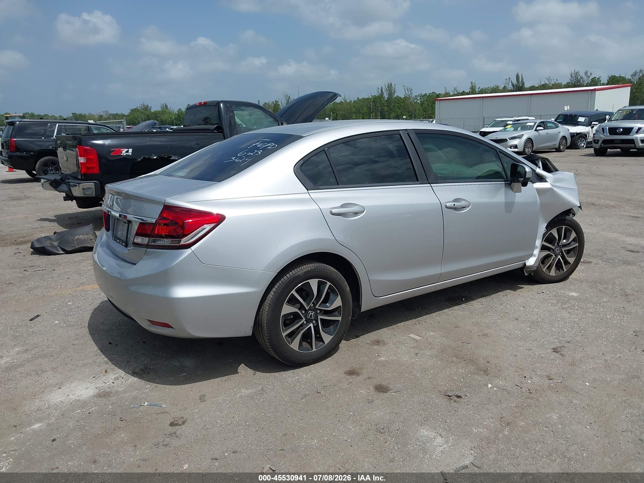 2014 Honda Civic Ex Серебряный vin: 19XFB2F82EE073124