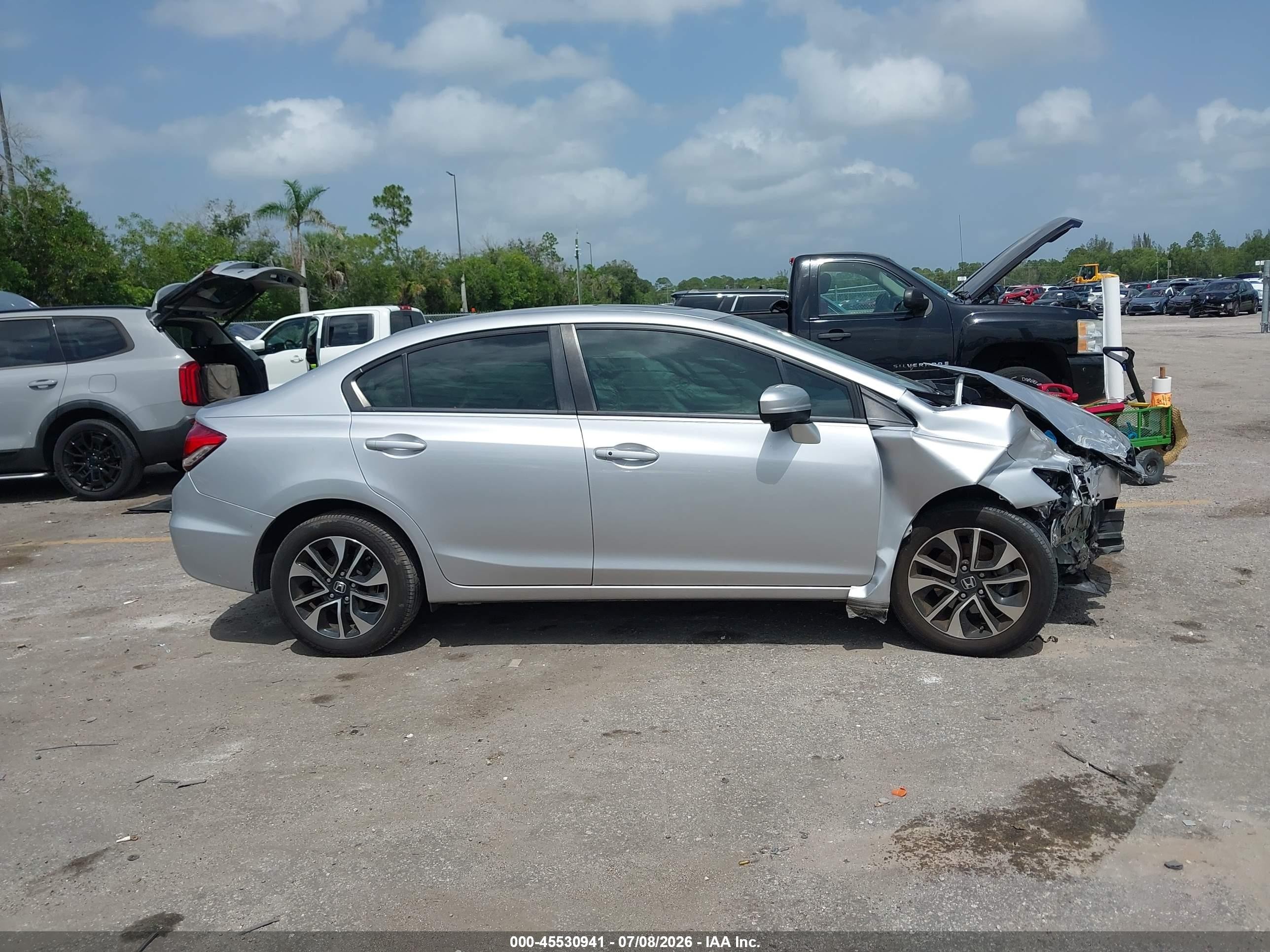 2014 Honda Civic Ex Серебряный vin: 19XFB2F82EE073124