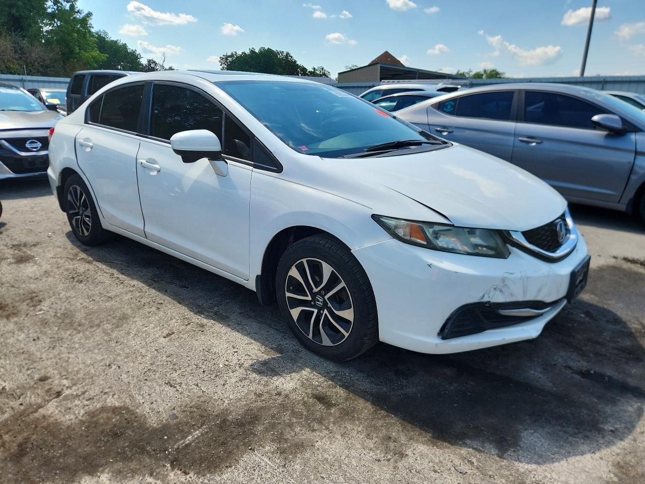 2014 Honda Civic Ex White vin: 19XFB2F82EE206707