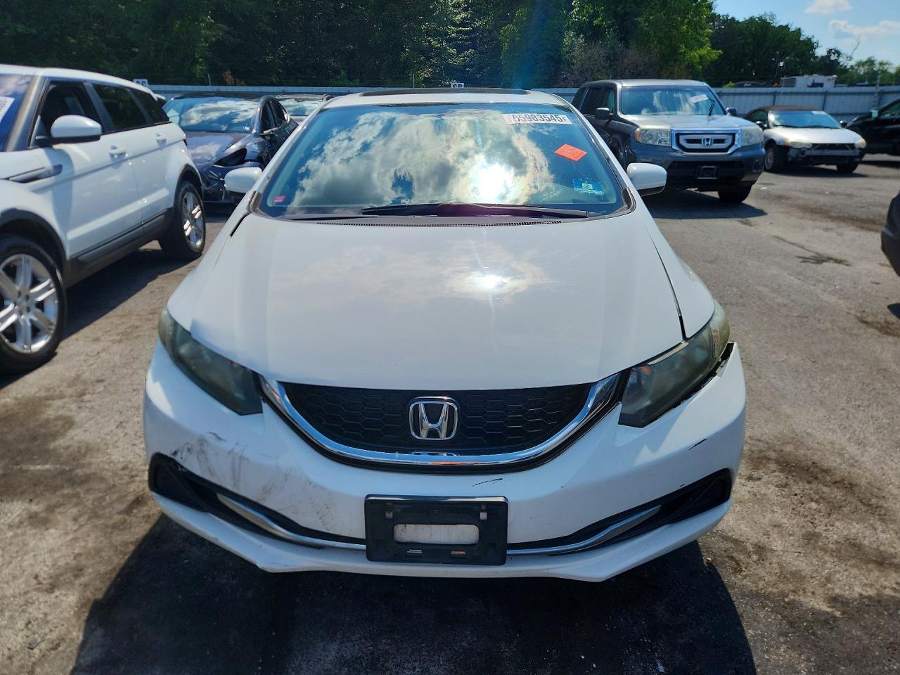 2014 Honda Civic Ex White vin: 19XFB2F82EE206707