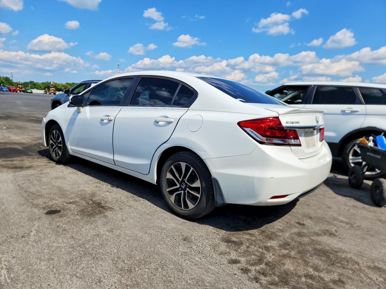 2014 Honda Civic Ex White vin: 19XFB2F82EE206707
