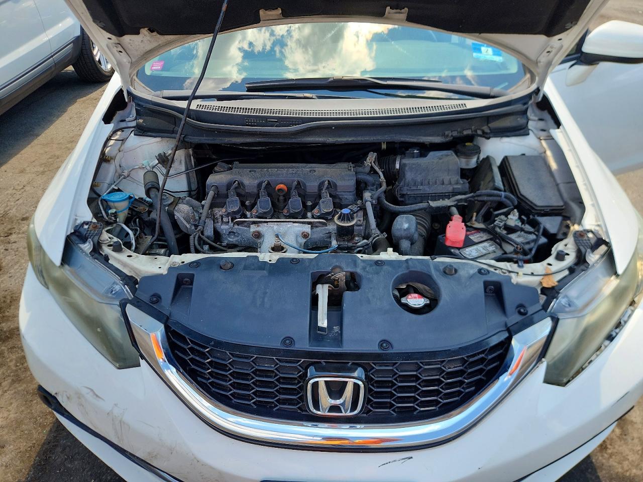 2014 Honda Civic Ex White vin: 19XFB2F82EE206707