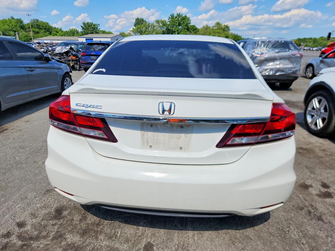 2014 Honda Civic Ex White vin: 19XFB2F82EE206707