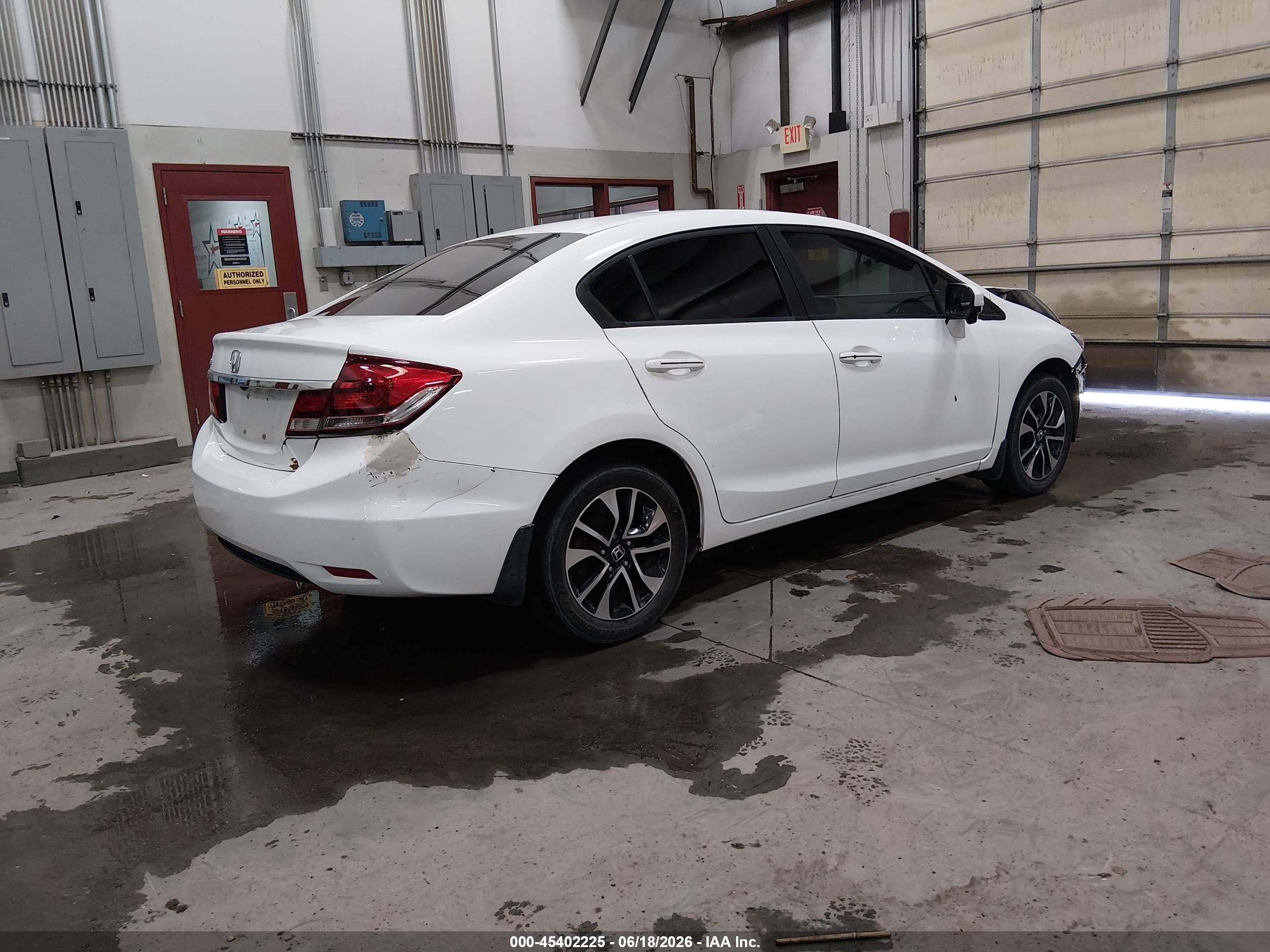 2014 Honda Civic Ex White vin: 19XFB2F82EE208215