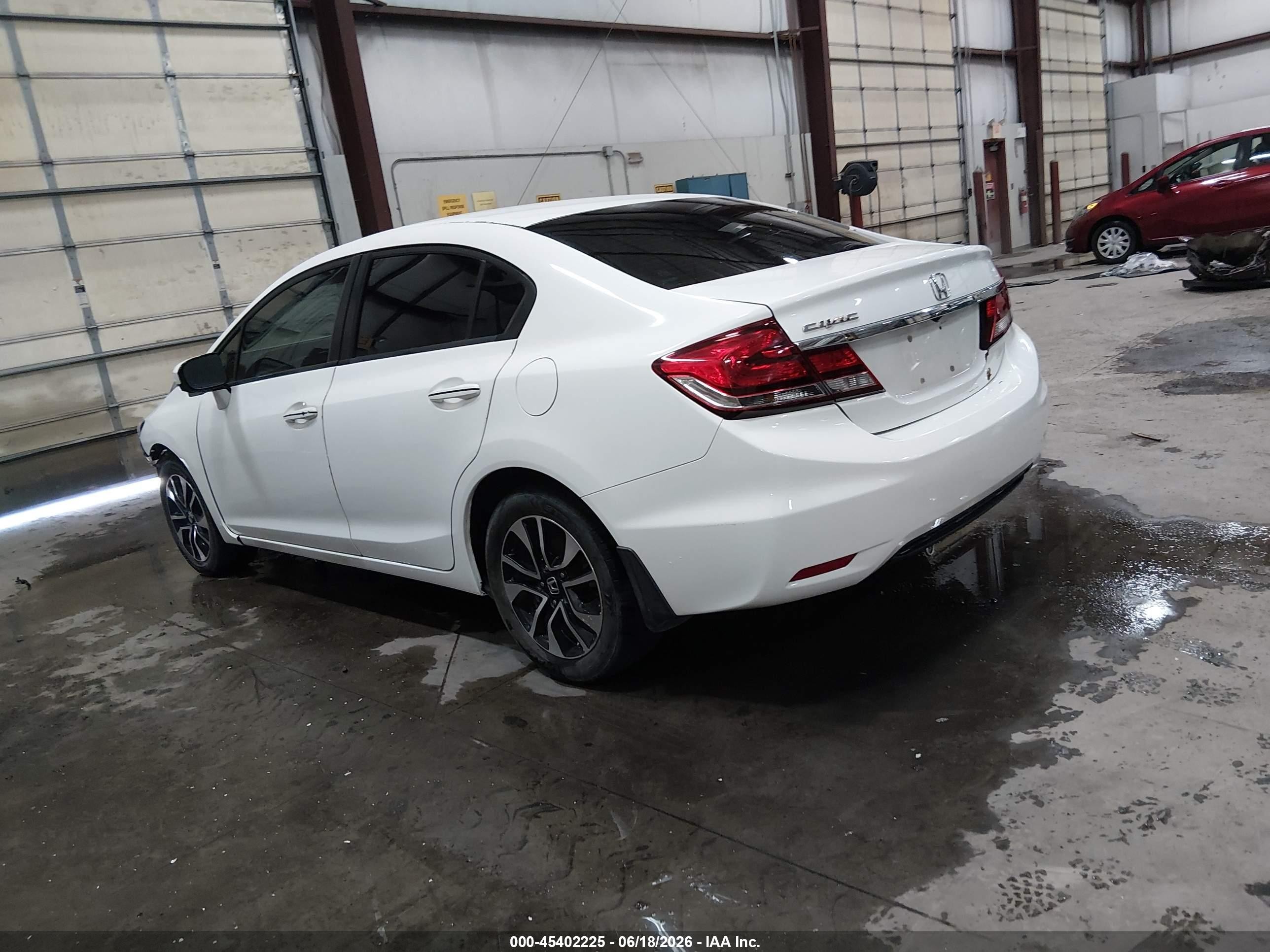 2014 Honda Civic Ex White vin: 19XFB2F82EE208215