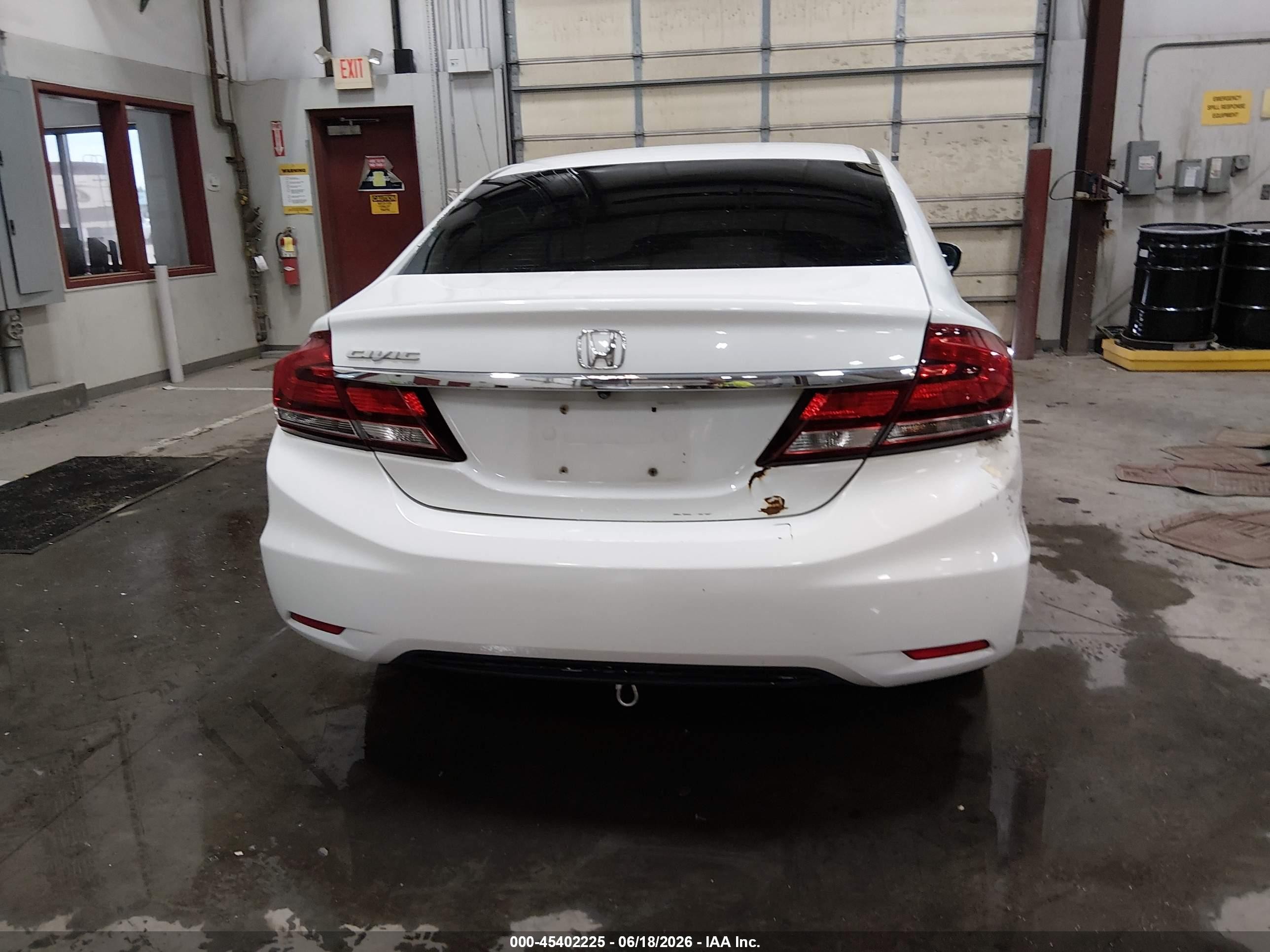 2014 Honda Civic Ex White vin: 19XFB2F82EE208215
