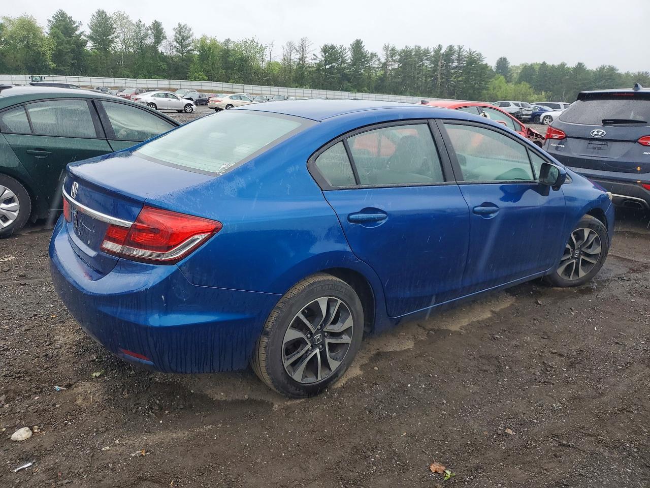 2014 Honda Civic Ex Blue vin: 19XFB2F82EE211762