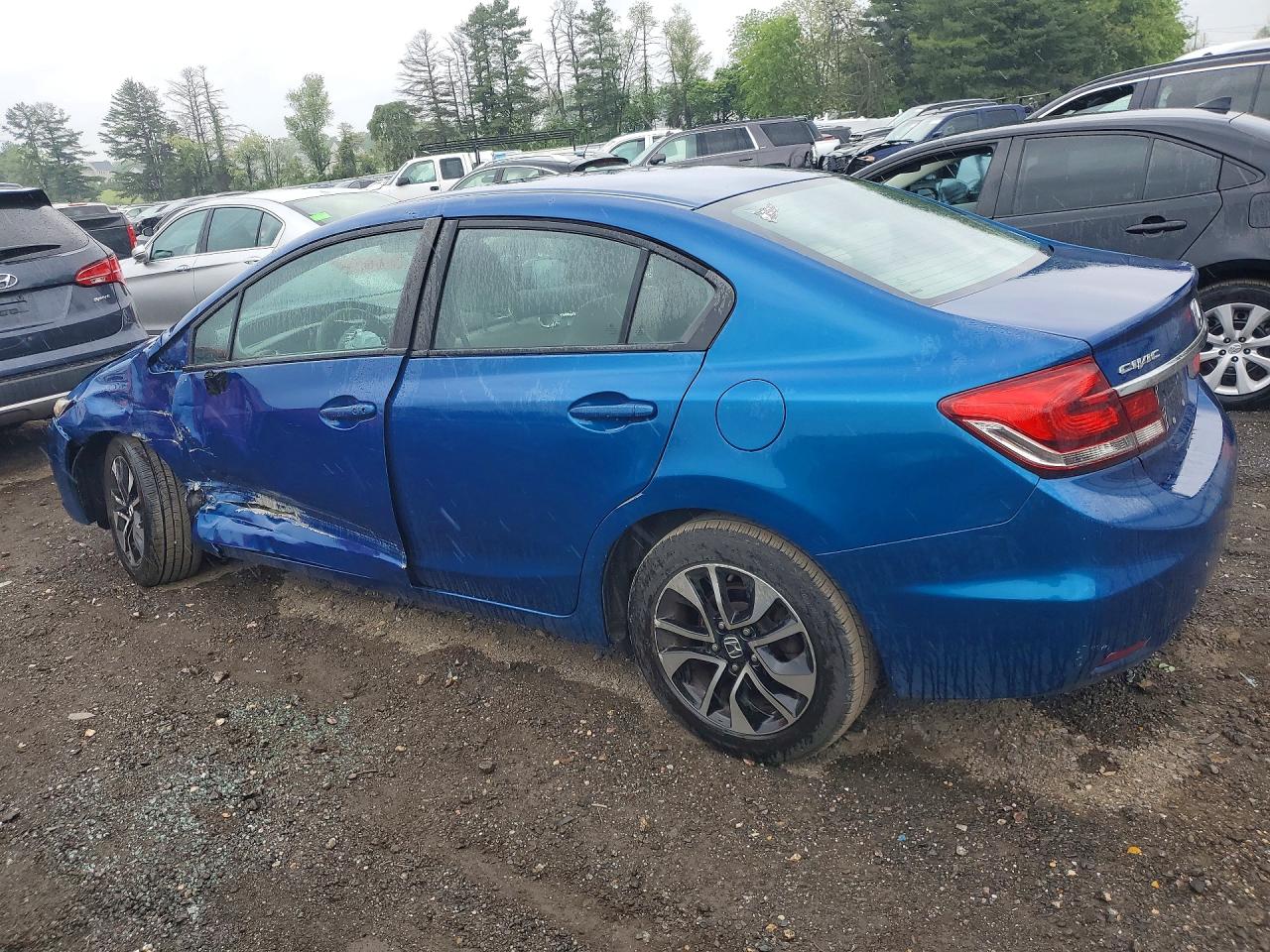 2014 Honda Civic Ex Blue vin: 19XFB2F82EE211762