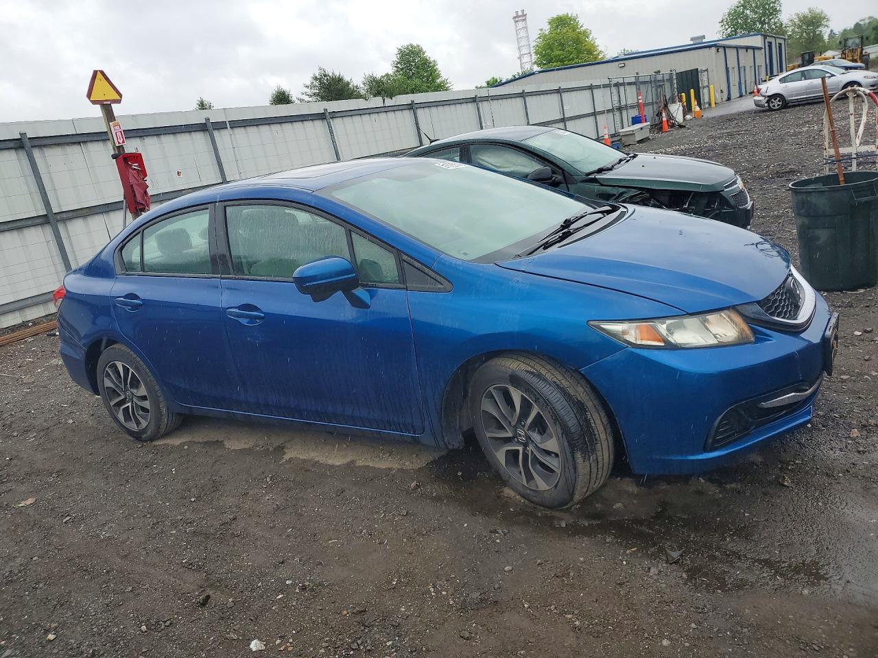 2014 Honda Civic Ex Blue vin: 19XFB2F82EE211762