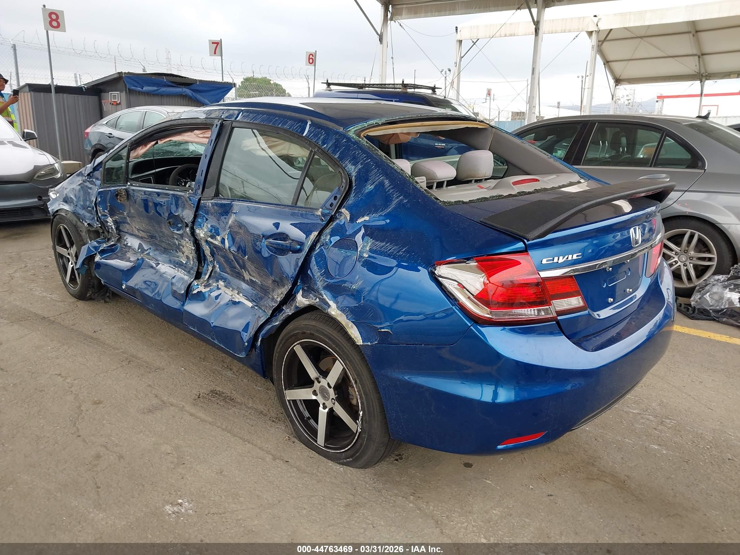 2014 Honda Civic Ex Blue vin: 19XFB2F82EE217531