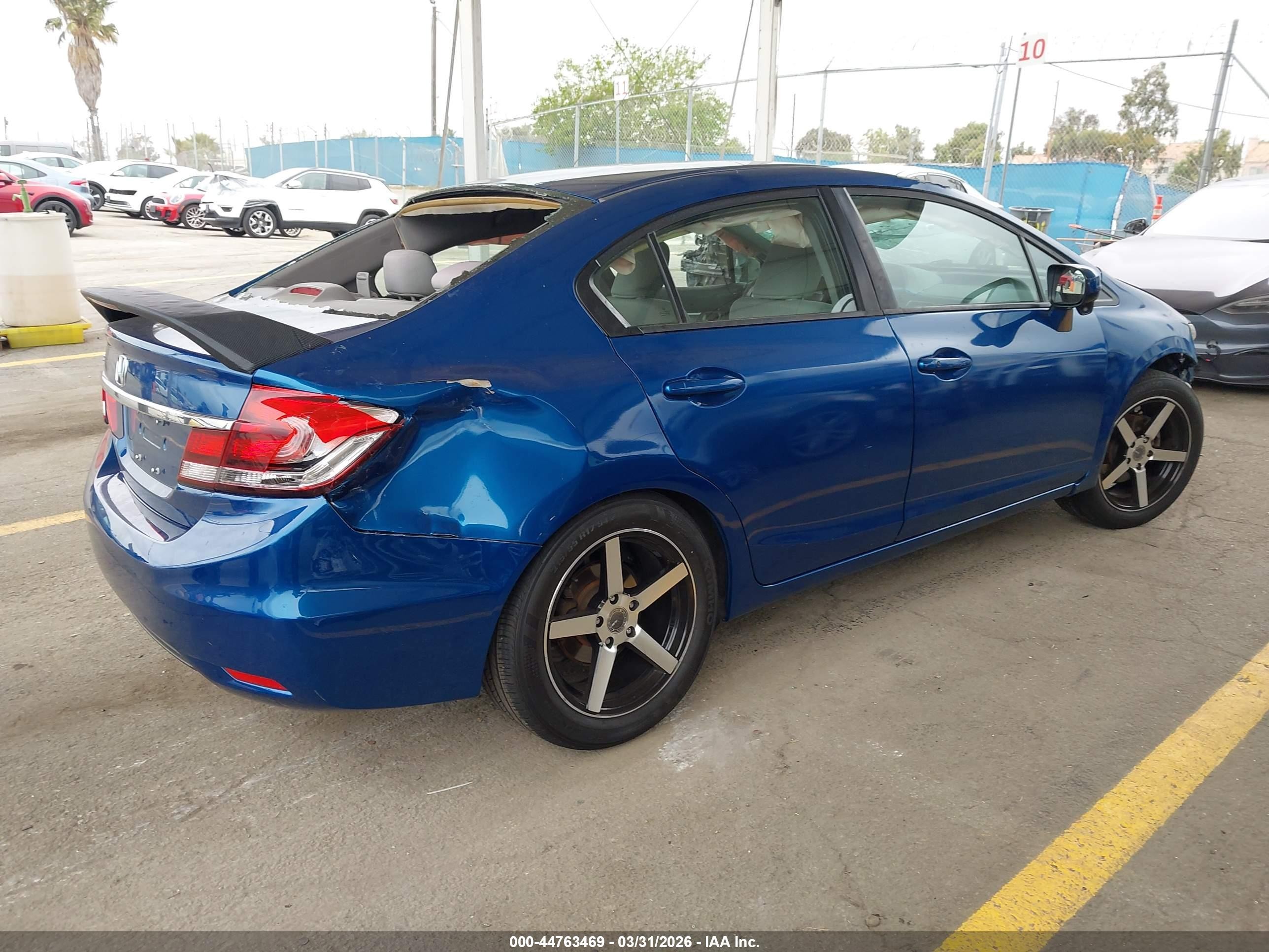 2014 Honda Civic Ex Blue vin: 19XFB2F82EE217531