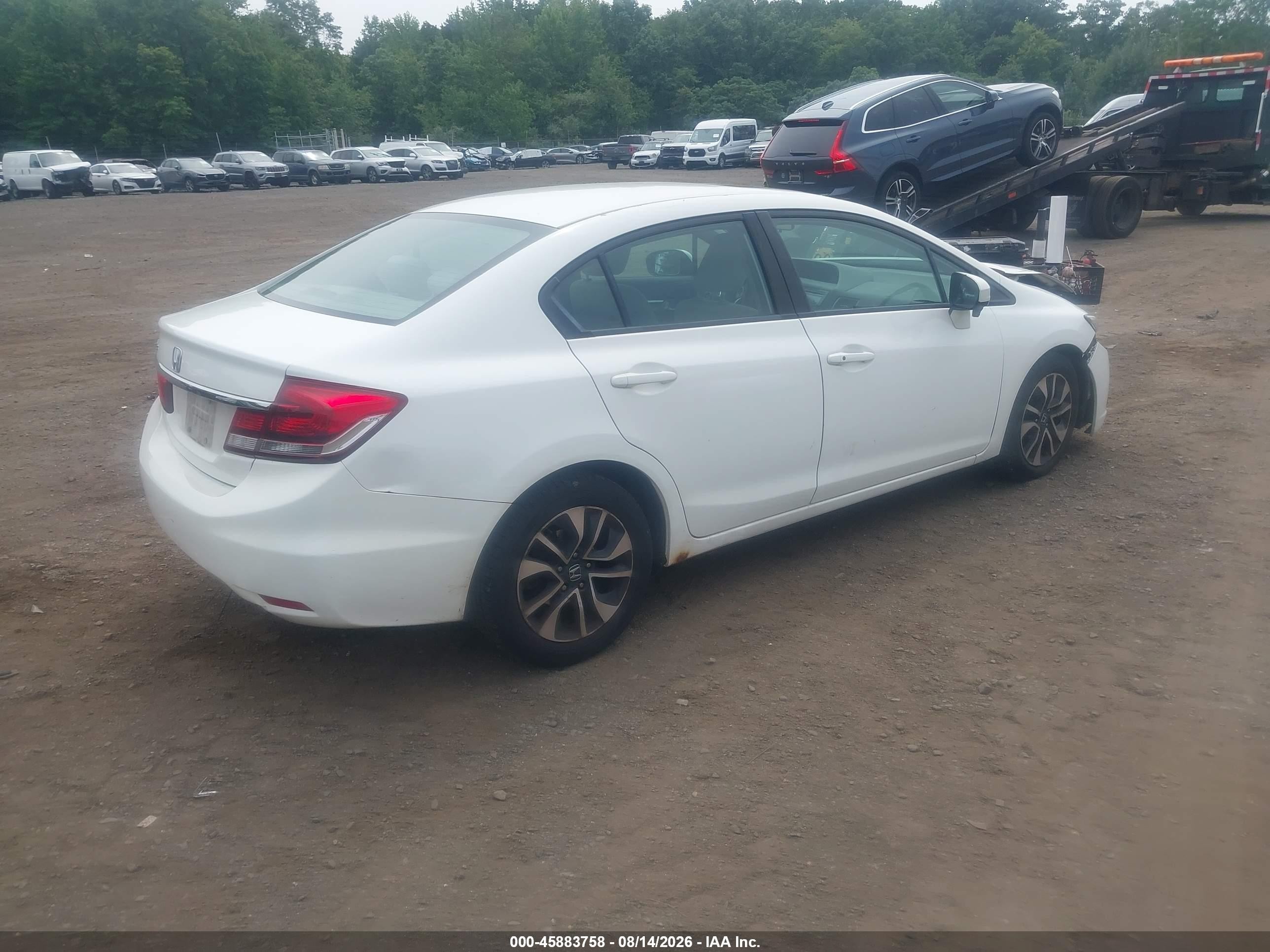 2014 Honda Civic Ex White vin: 19XFB2F82EE232367