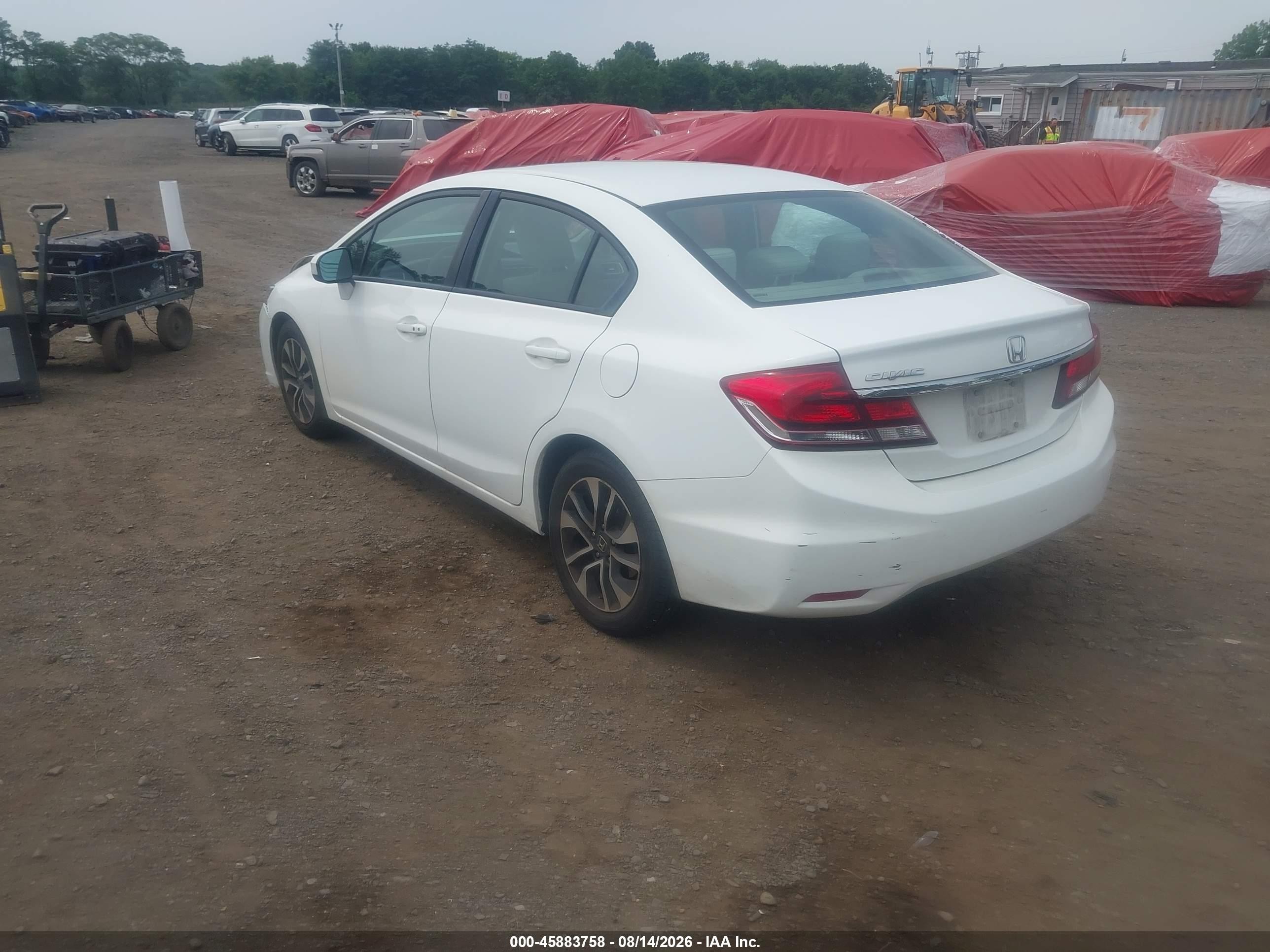 2014 Honda Civic Ex White vin: 19XFB2F82EE232367